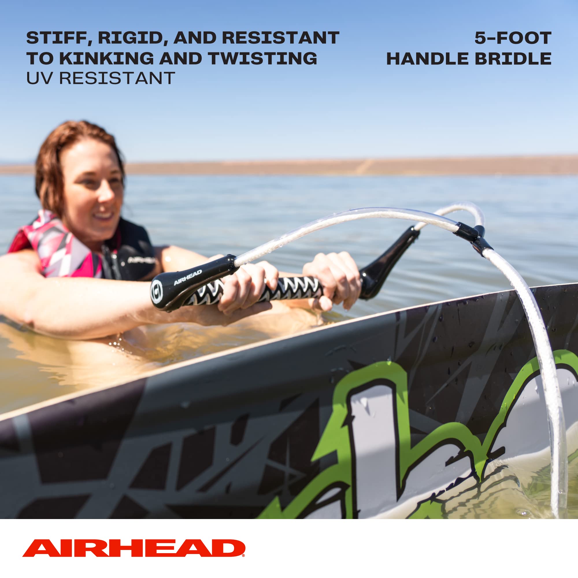 Spectra Fusion Airhead Wakeboard Rope, 4 Sections, 70-Feet
