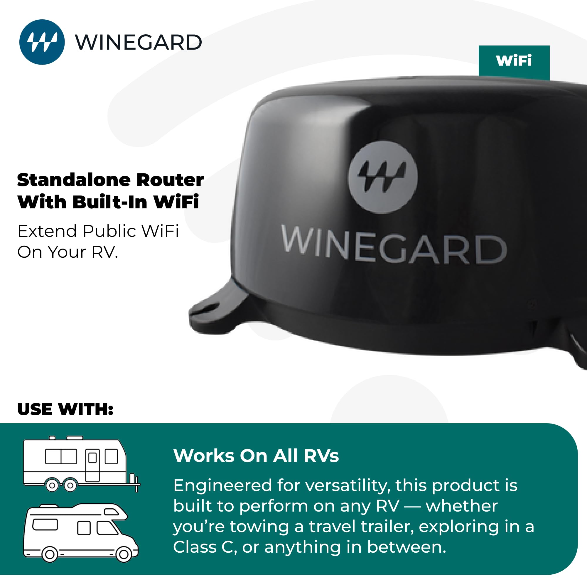 ConnecT 2.0 WF2 Winegard - 80800 Wi-Fi Extender for RVs