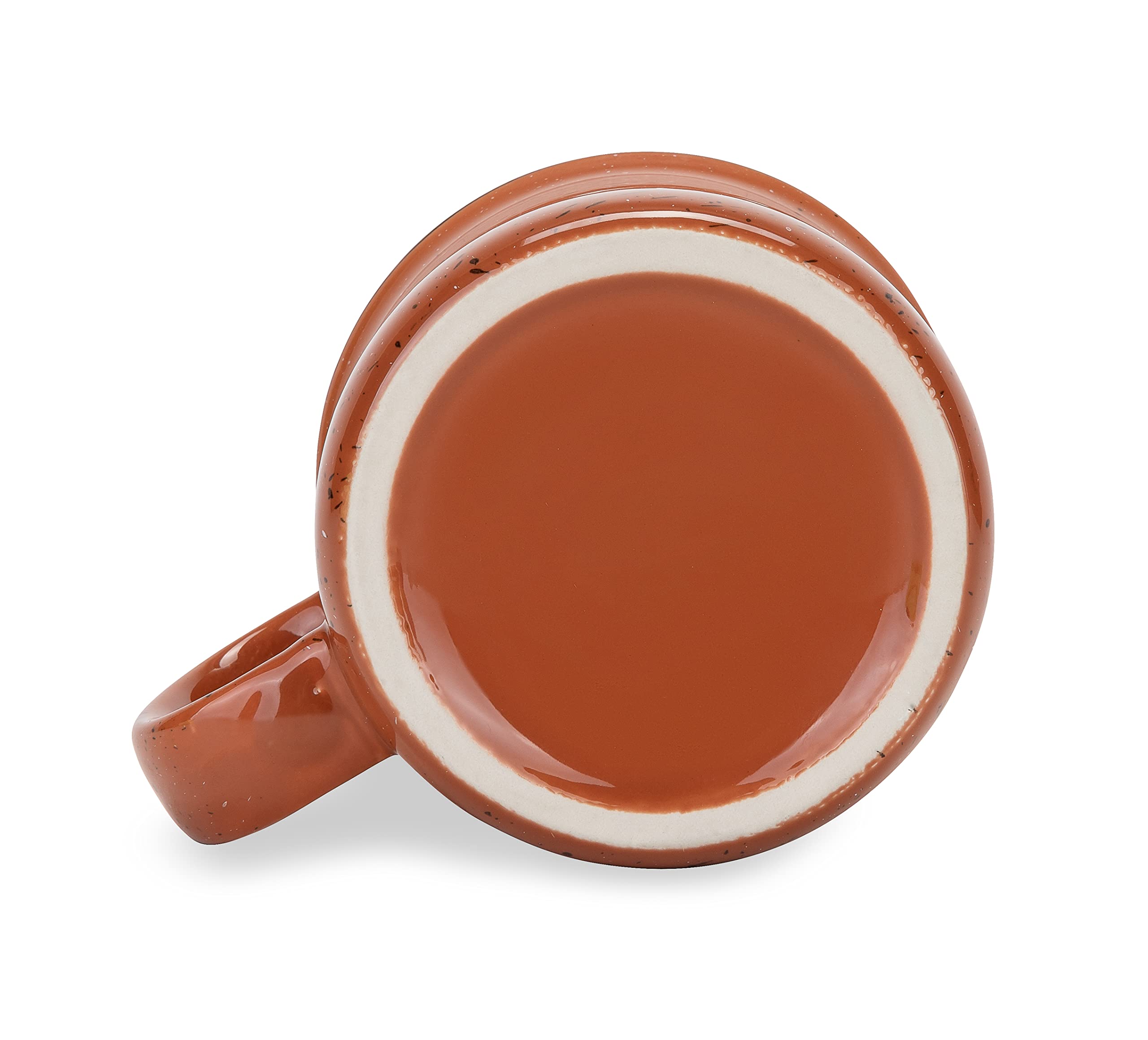 Camco Ceramic Coffee Mug - Life is Better at The Campsite - Microwave and Dishwasher Safe - Features Red Background with Retro RV My Happy Place Design - Coffee Cup Holds 14oz. (53472)