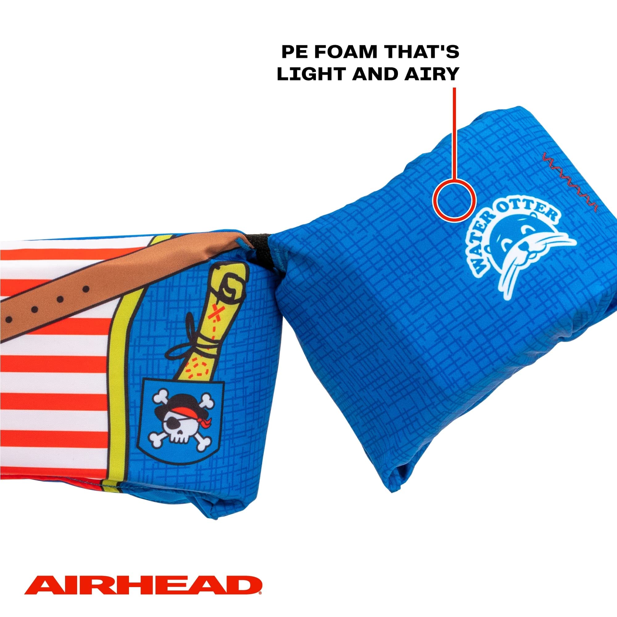 Airhead Premium Water Otter Life Jacket, Flotation Devices for Kids, Pirate