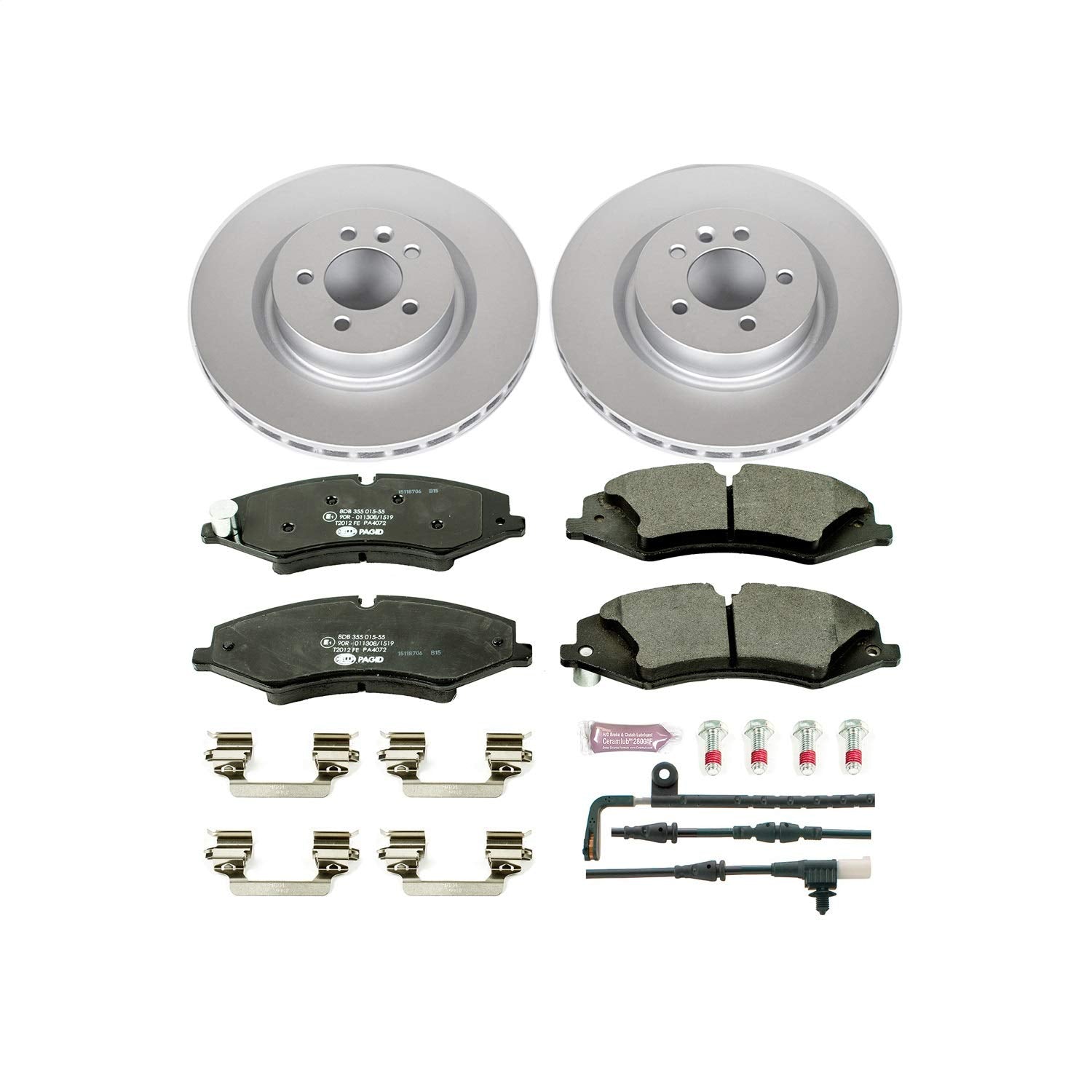 Power Stop ESK6228 Euro-Stop Front Brake Kit L& Rover Range Rover Sport For Land Rover Range Rover Sport 2010-2013 [Model Specific]