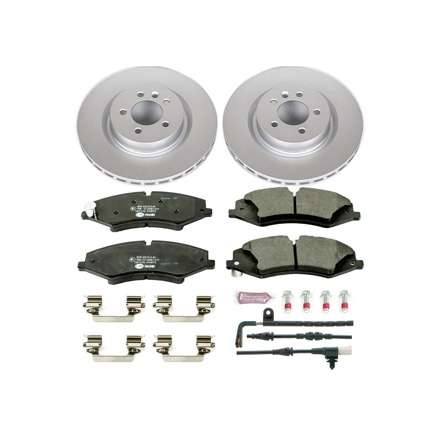 Power Stop ESK6228 Euro-Stop Front Brake Kit L& Rover Range Rover Sport For Land Rover Range Rover Sport 2010-2013 [Model Specific]