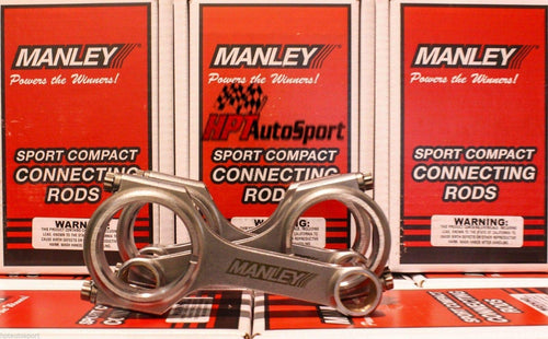 14013-4 Manley H-Beam Connecting Rod, Set of 4