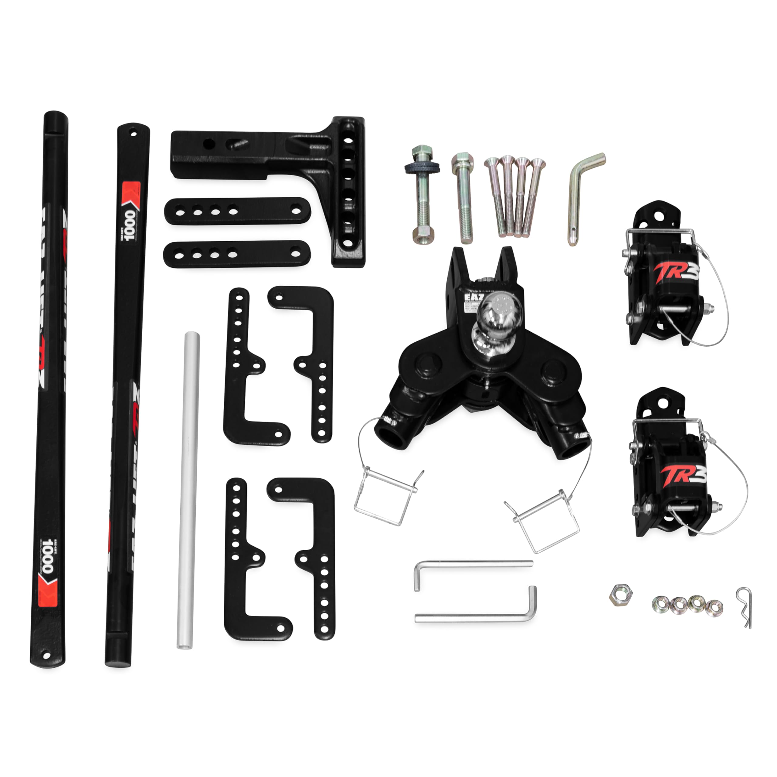 Eaz-Lift Camco TR3 1,000lb Weight Distribution Hitch Kit - Features Adjustable Sway Control & Pre-Installed 2-5/16-inch Hitch Ball - 1,200lb Max Tongue Weight Rating (48900)