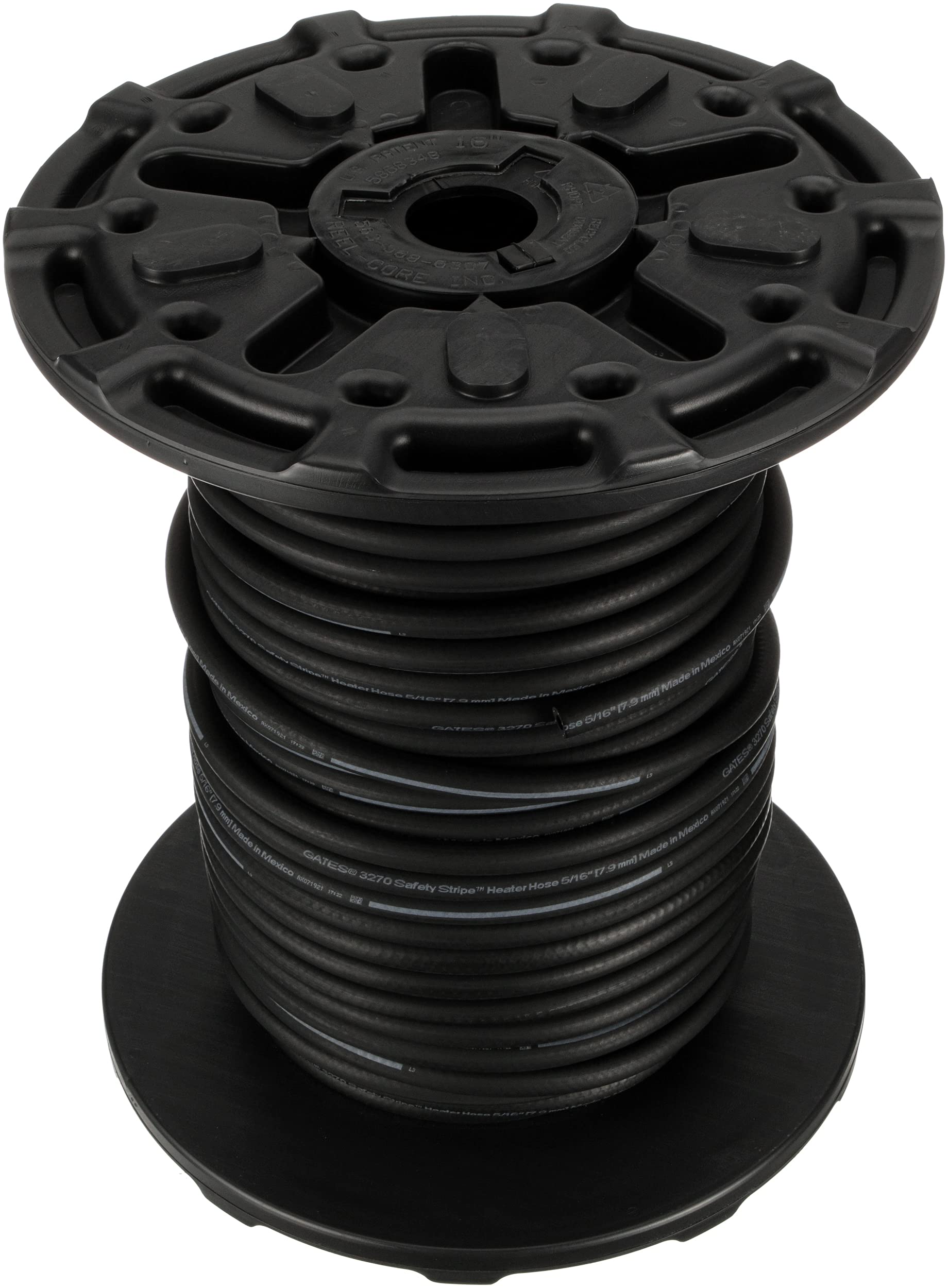 Gates Safety Stripe 28423 Standard Straight Heater Hose-250' Length, Inner Diameter 5/16"