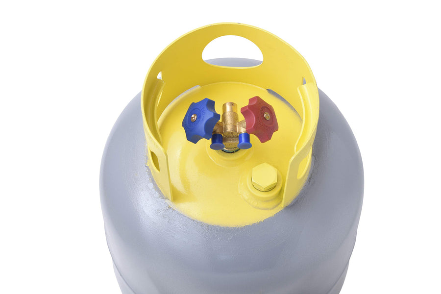 50 Pound Flame King YSNR501 Refrigerant Recovery Cylinder Tank, Gray