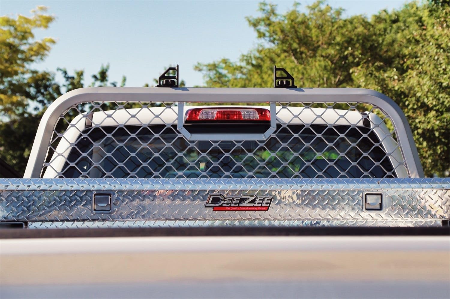 Silver Aluminum Mesh Dee Zee DZ95050WR Cab Rack