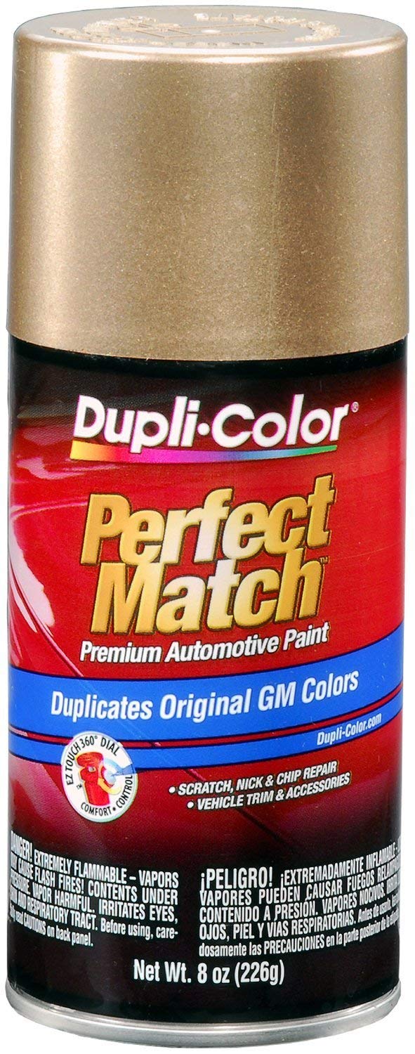 Dupli-Color BGM0491 Paint Perfect Match Premium Automotive Paint; Gold Metallic; Paint Code 398E; 8 oz. Aerosol; (1)