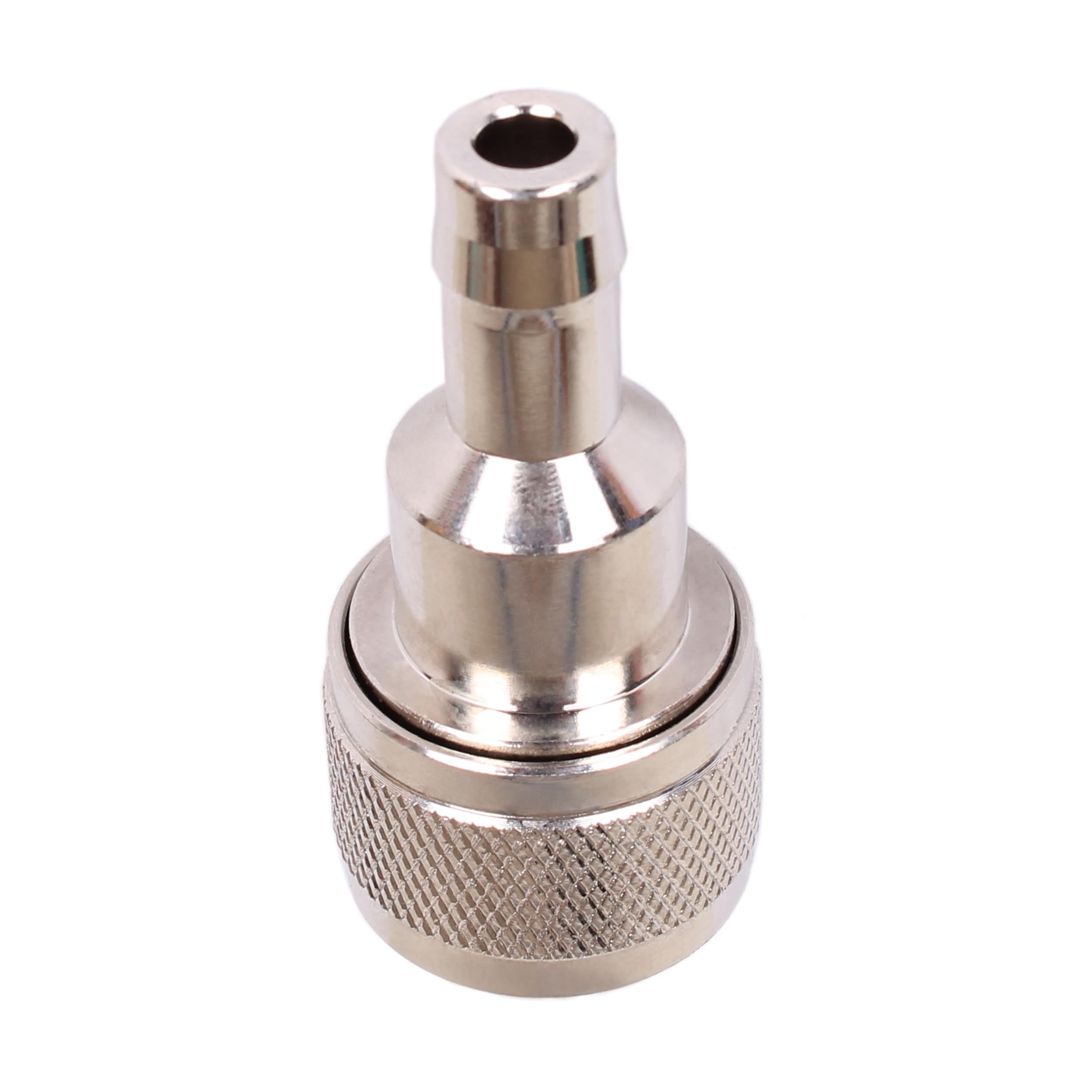 Fuel Line Connector Boat Engine 033498-10 for Honda 3/8" Barb Hose-To-Tank, ('91 & Newer), Chrome Plated, Tank Side Female