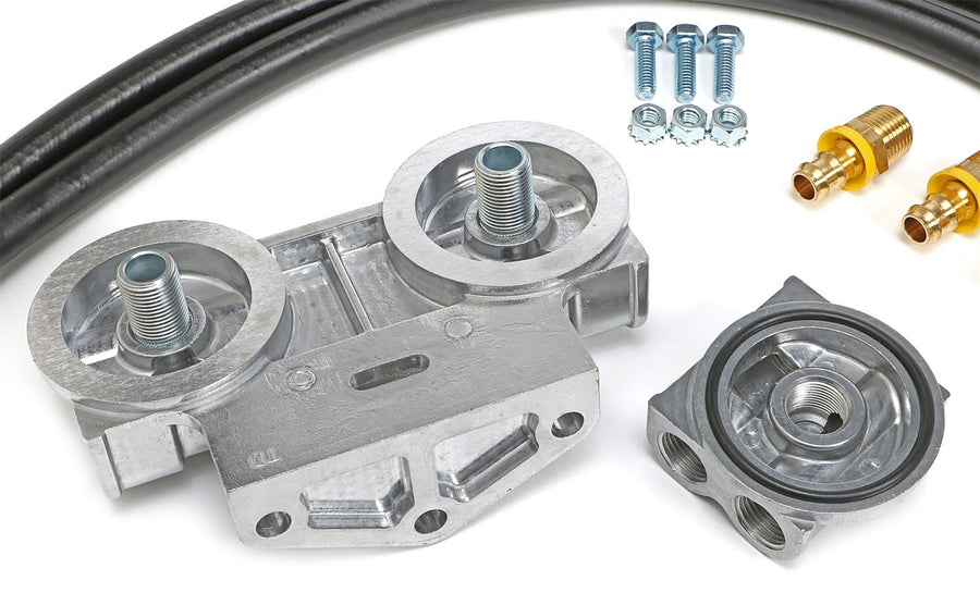 1758 Trans-Dapt Performance Dual Oil Filter Relocation Kit