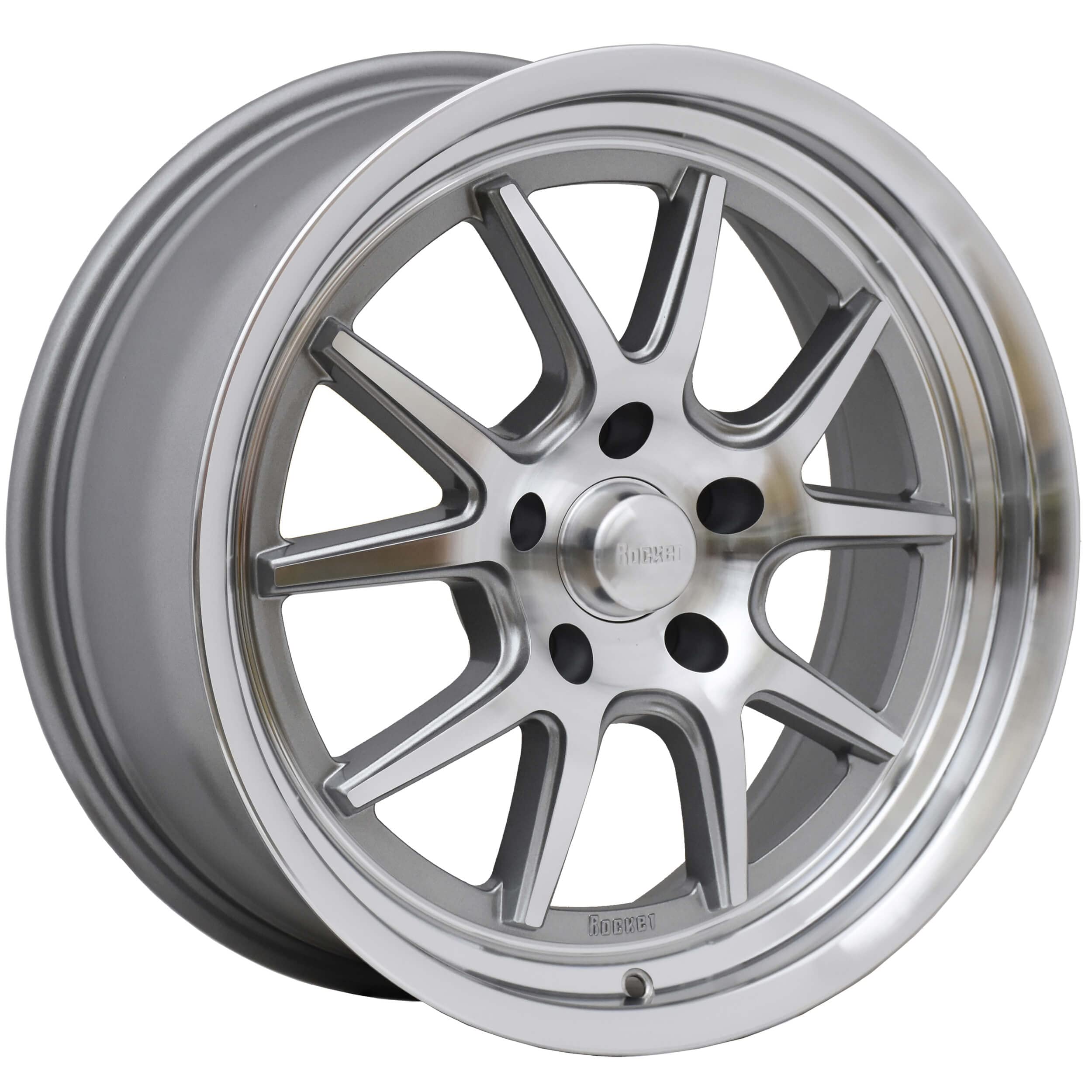 TTR19-887355 Rocket Racing Wheels 18x9 Attack Machined 5x5 5.5 BS