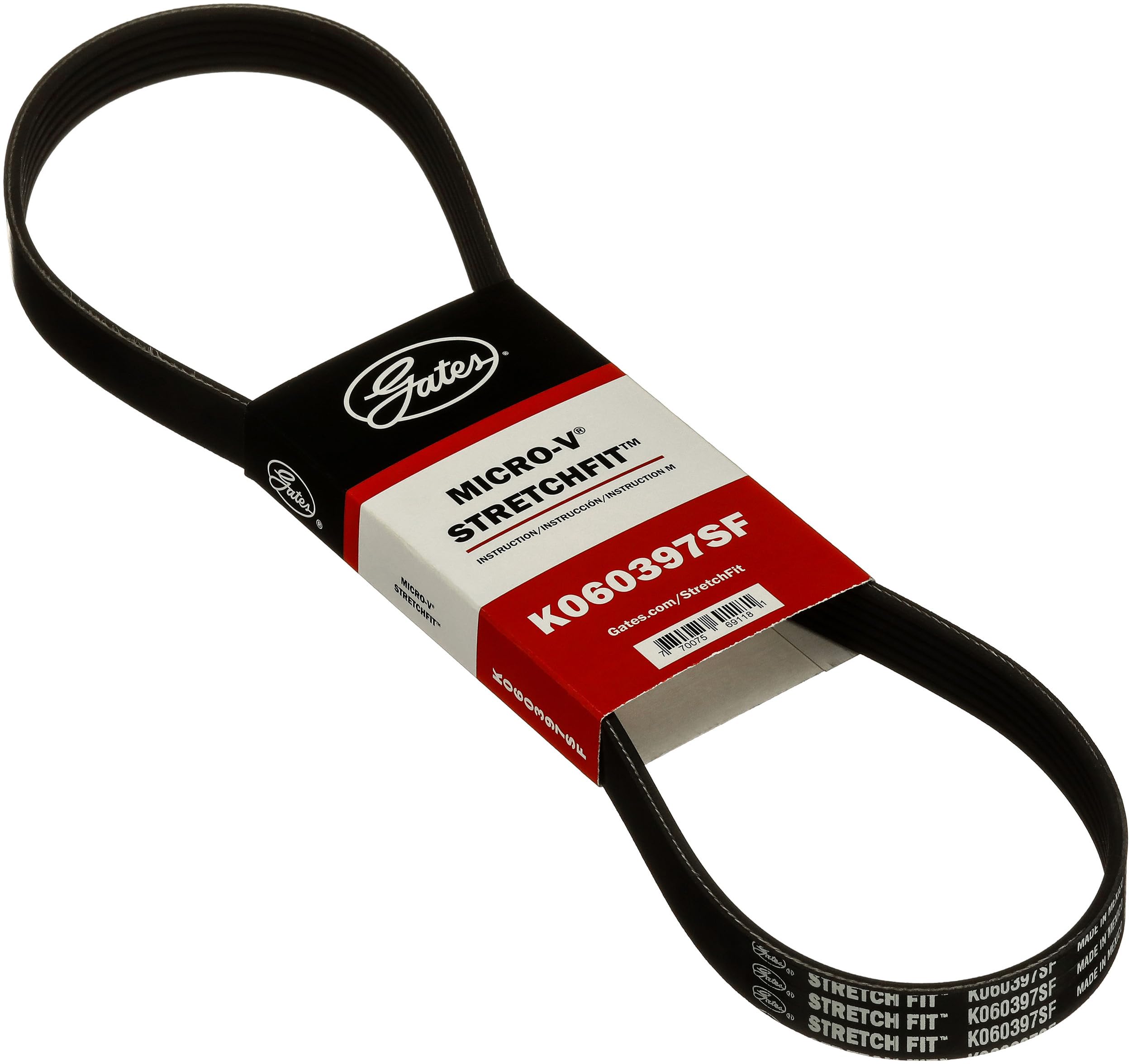 K060397SF Gates Stretch Fit Micro-V Serpentine Drive Belt