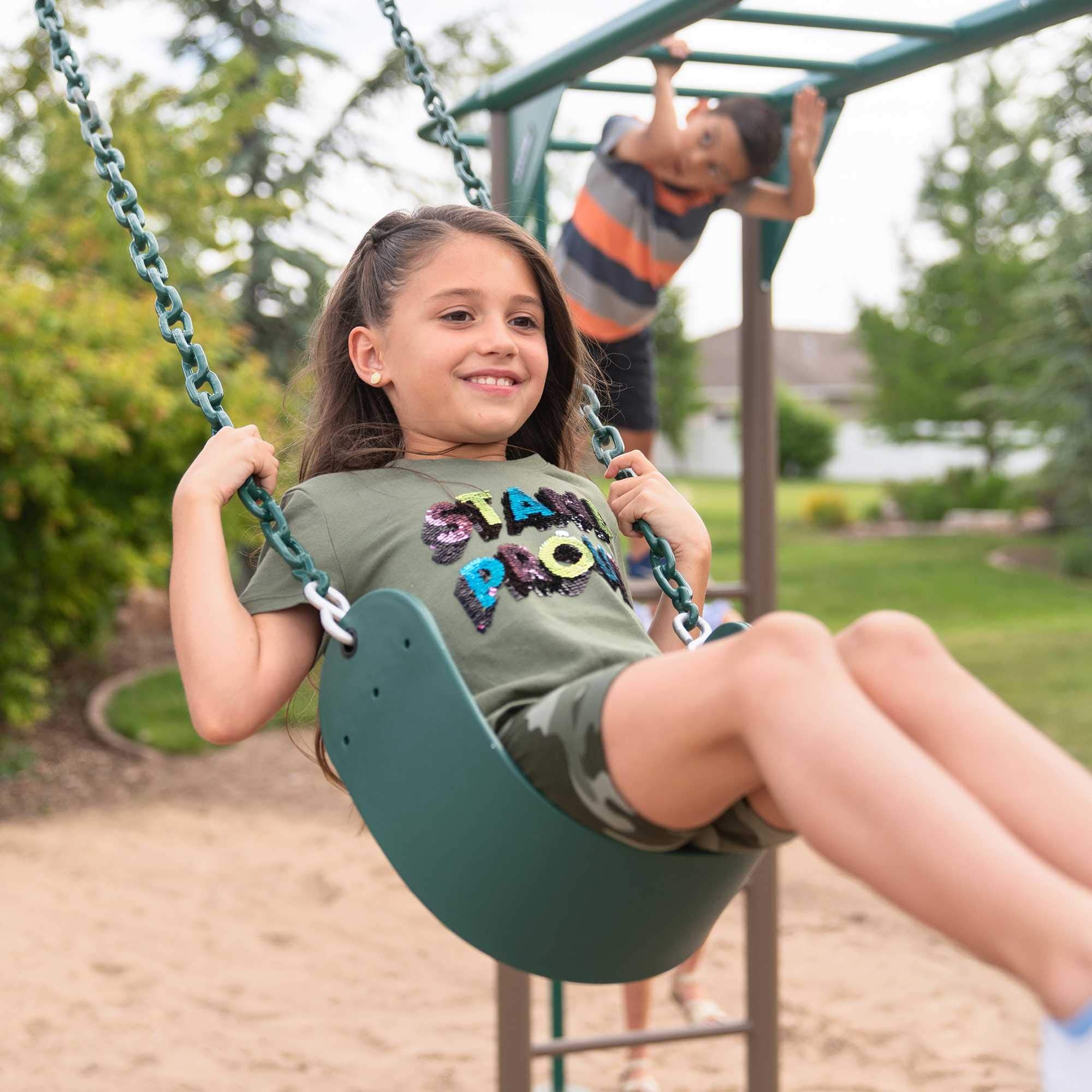 Monkey Bar Adventure Swing Set Lifetime 91028, Earthtone