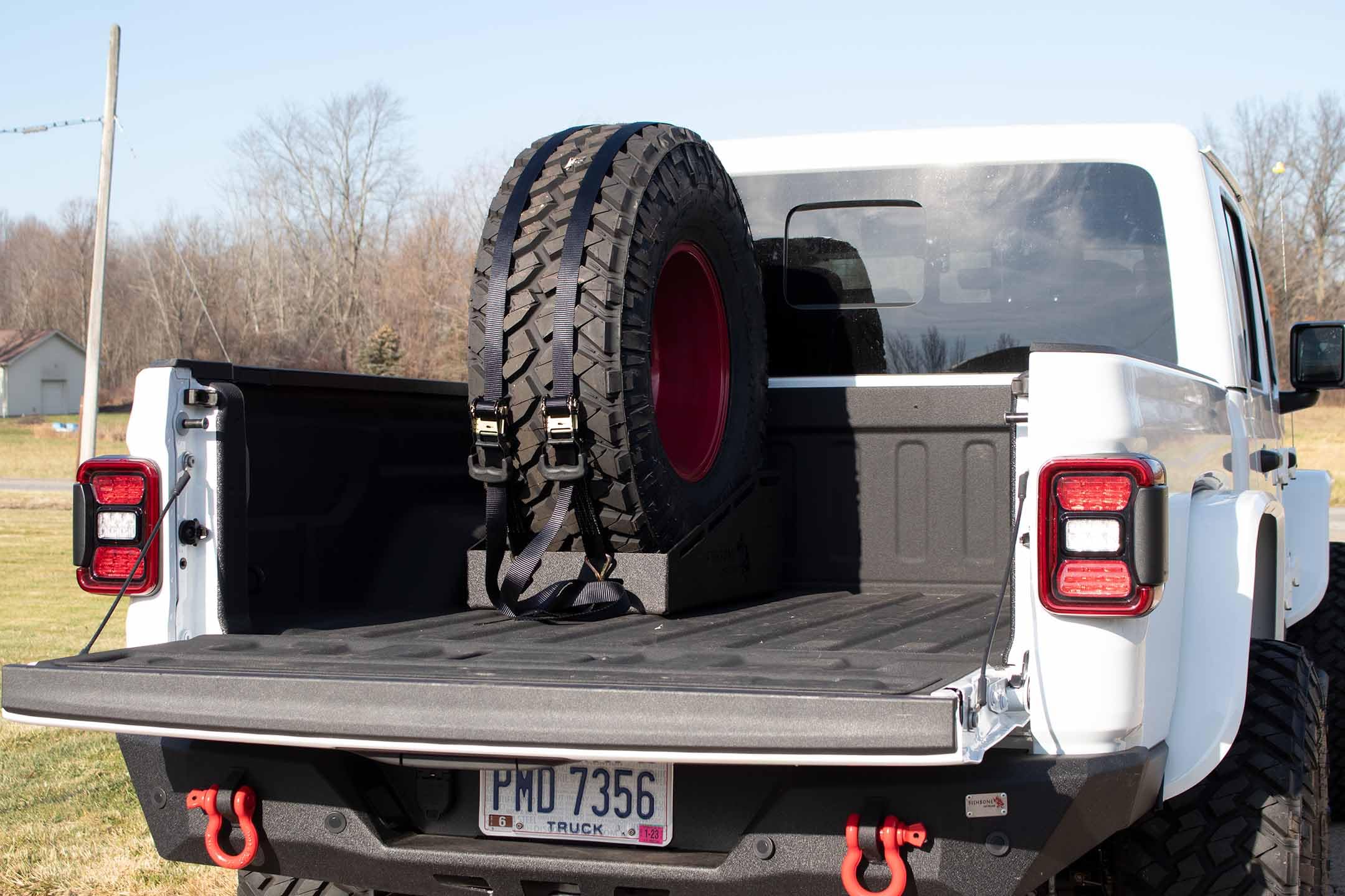 Bed Mounted Fishbone Offroad FB21301: Spare Tire Mount