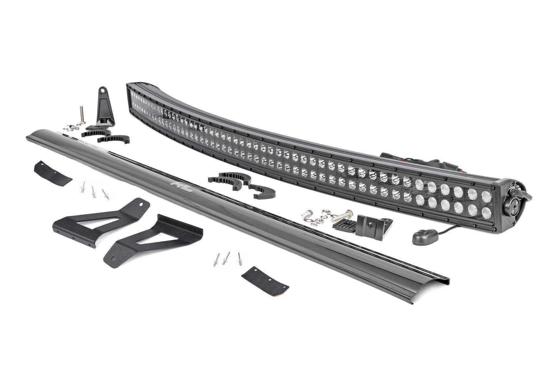 50" Rough Country Black Series LED Windshield Kit for 1984-2001 Jeep XJ - 70072