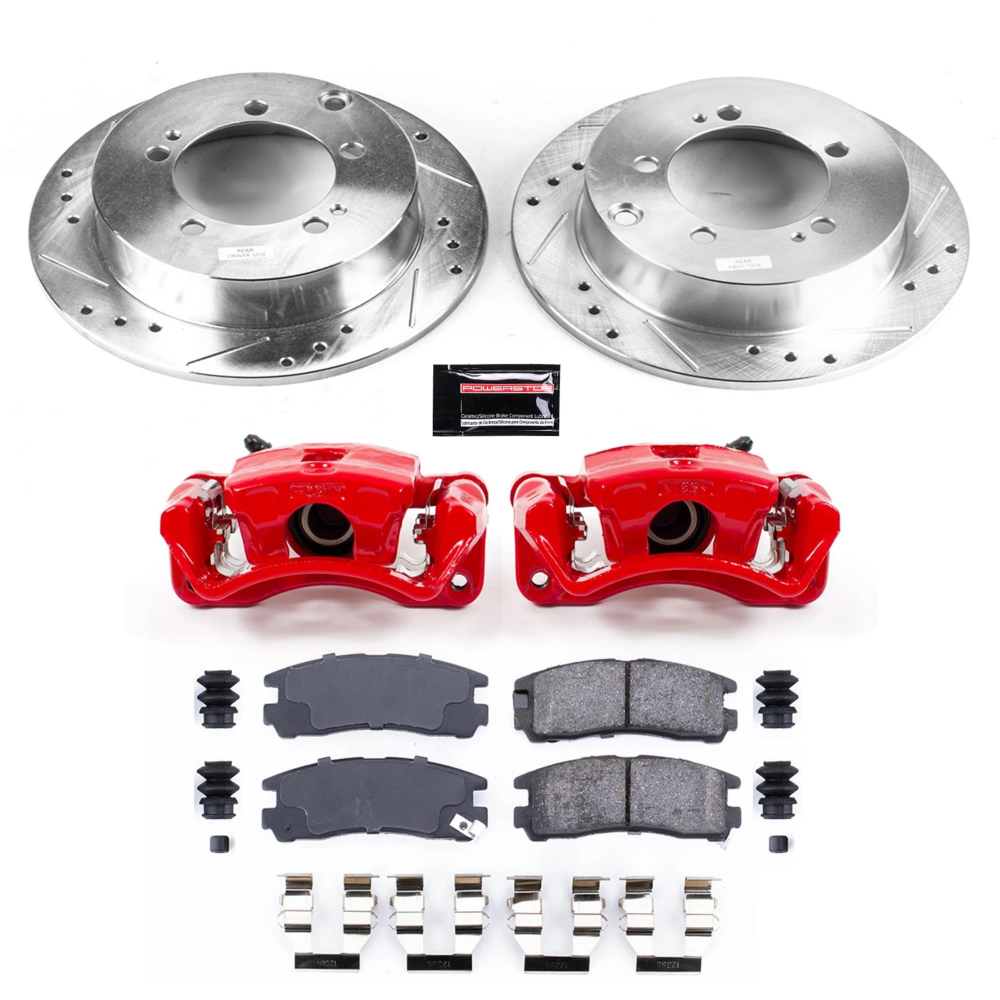 Power Stop Z23 Evolution Sport Brake Kit with Calipers For Chrysler Sebring, Dodge Avenger, Dodge Stratus, Eagle Talon, Mitsubishi Eclipse, Mitsubishi Galant [Model Specific]