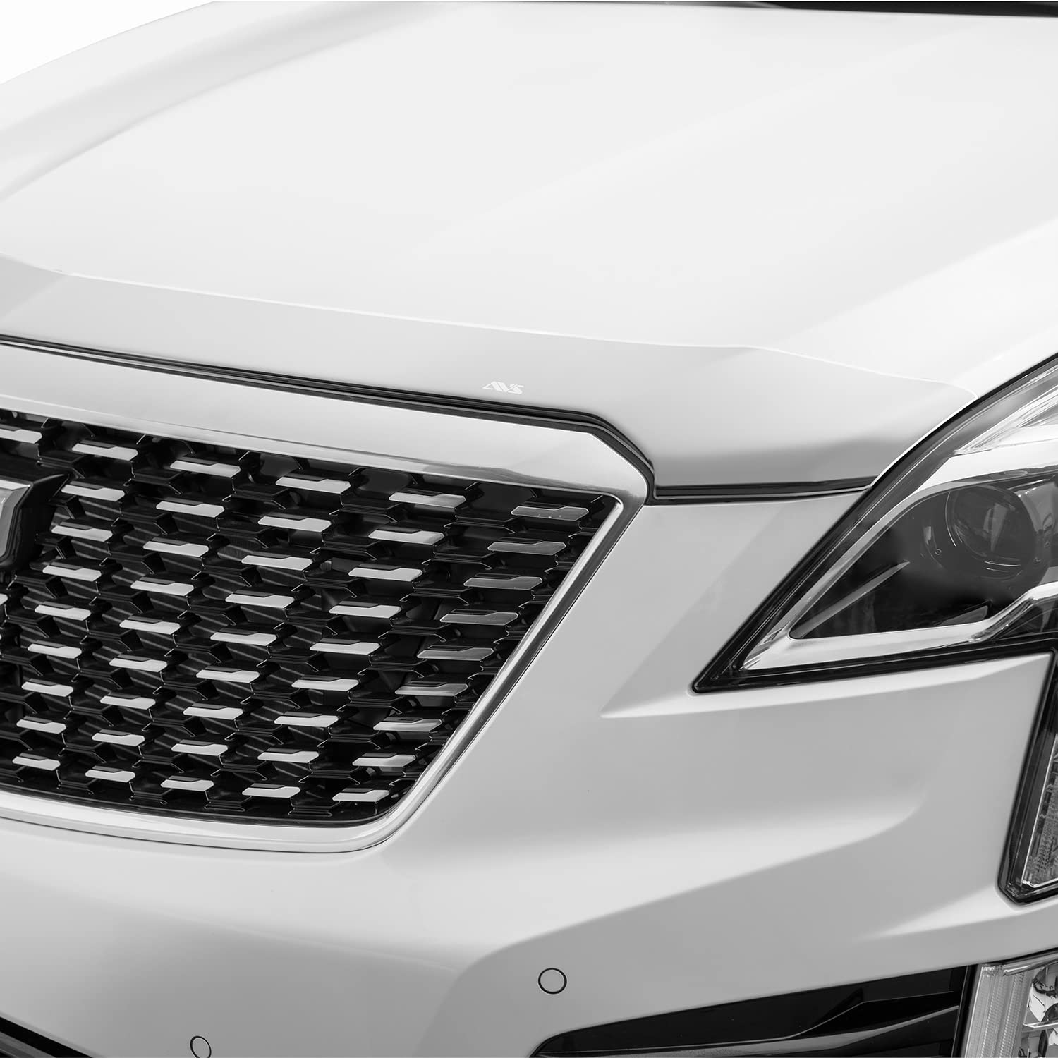 Aeroskin Hood Protector Auto Ventshade [AVS] | Fits 2005 - 2020 Nissan Frontier | Low Profile Deflector / Bug Shield - 1 pc., Chrome | 622032