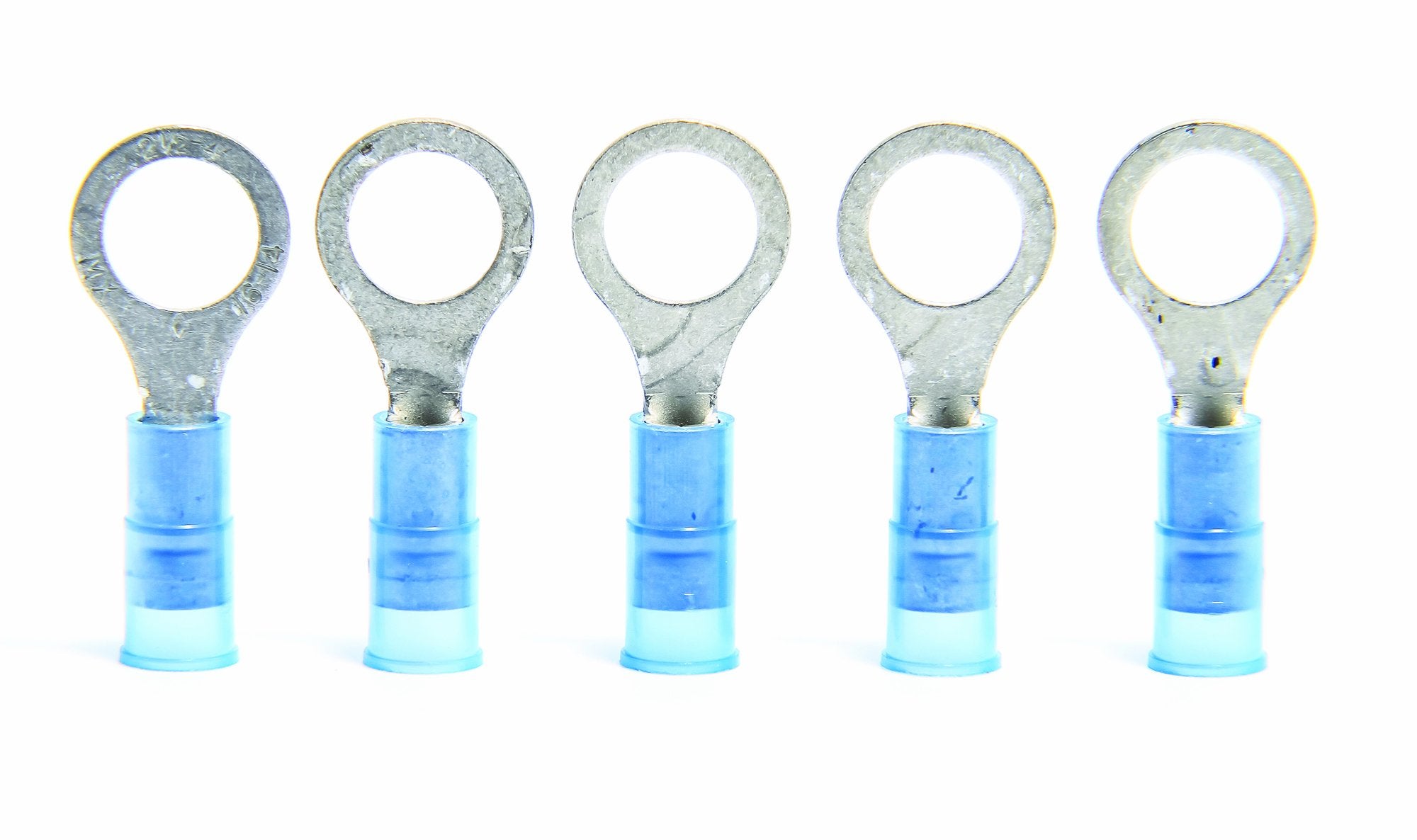 Camco 63191 5/16" Stud Blue 16-14 Gauge Insulated Ring Terminal - Pack of 5