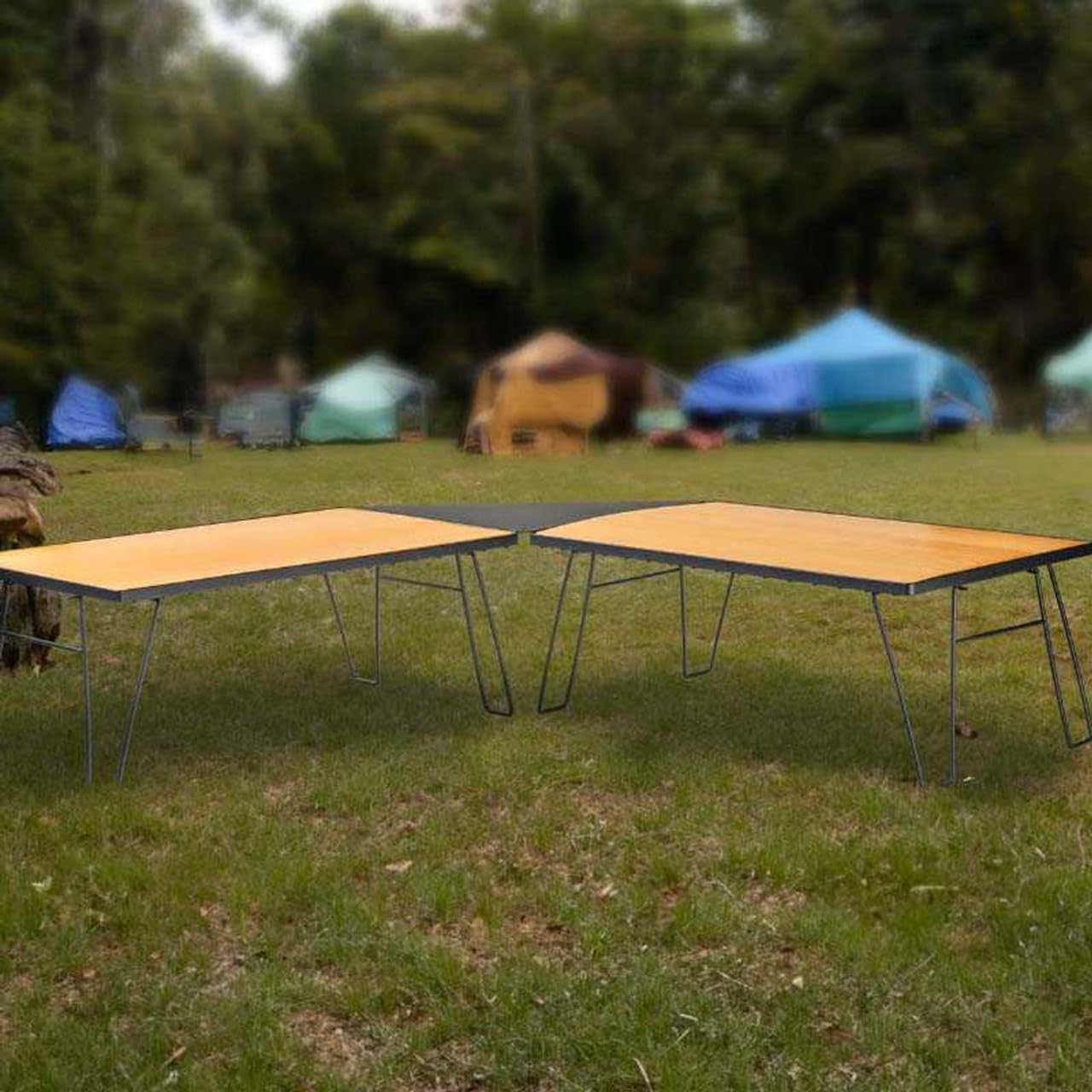 Kick It Camp Table Overland Vehicle Systems - Wood Base & Storage Bag