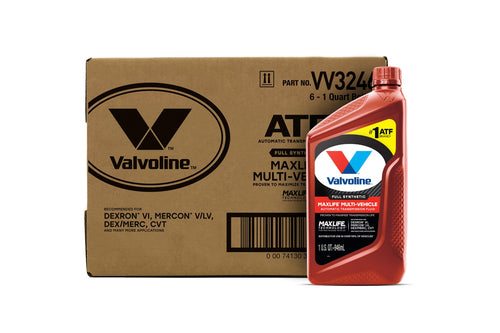 Full Synthetic Automatic Transmission Fluid Valvoline Multi-Vehicle (ATF) 1 QT, Case of 6