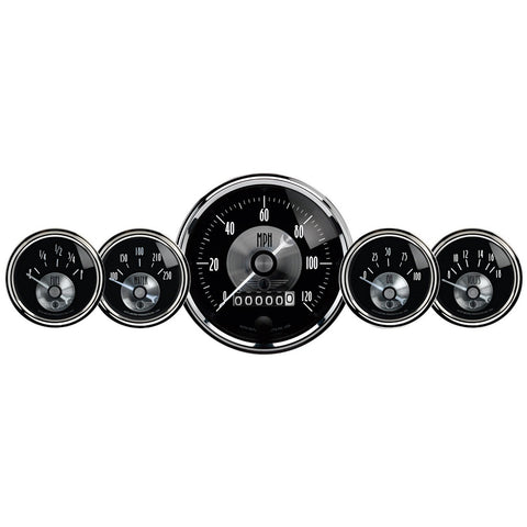 Auto Meter Prestige Black Diamond 2003 Wheel Odometer Gauge - 5 Piece
