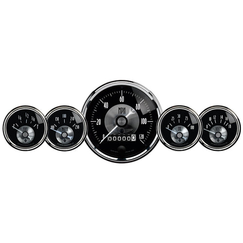 Auto Meter Prestige Black Diamond 2003 Wheel Odometer Gauge - 5 Piece