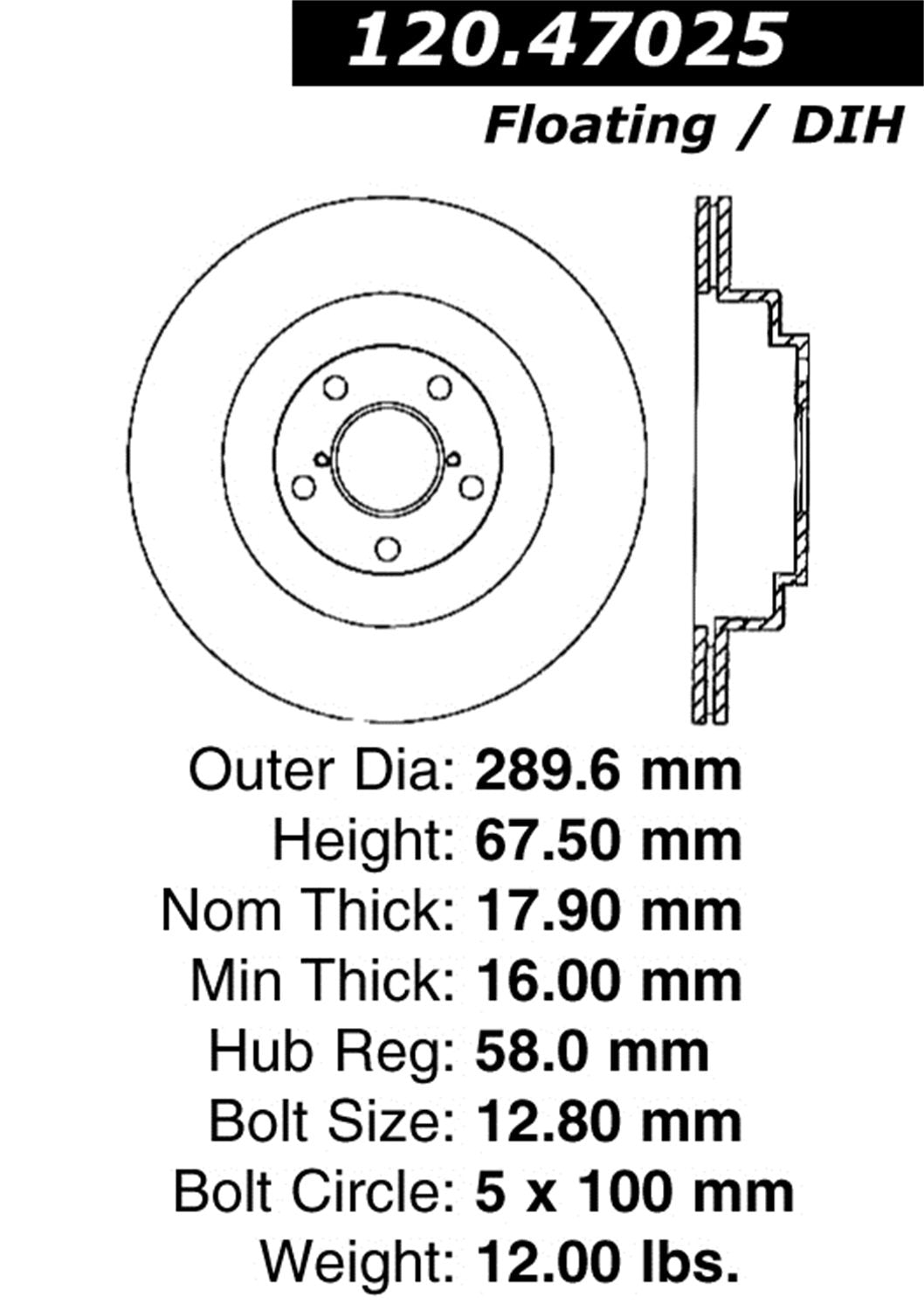 Sport Drilled/Slotted Brake Rotor StopTech 127.47025L (Rear Left), 1 Pack