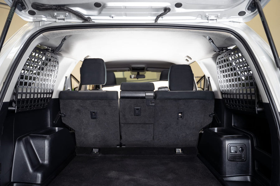 Rear Window Molle Panels DV8 Offroad for 2010-2024 Toyota 4Runner | Includes Passenger & Driver Side Panels | Mount Molle Bags, Med Kits, Tools, & Other Accessories | Rock Light Mounts