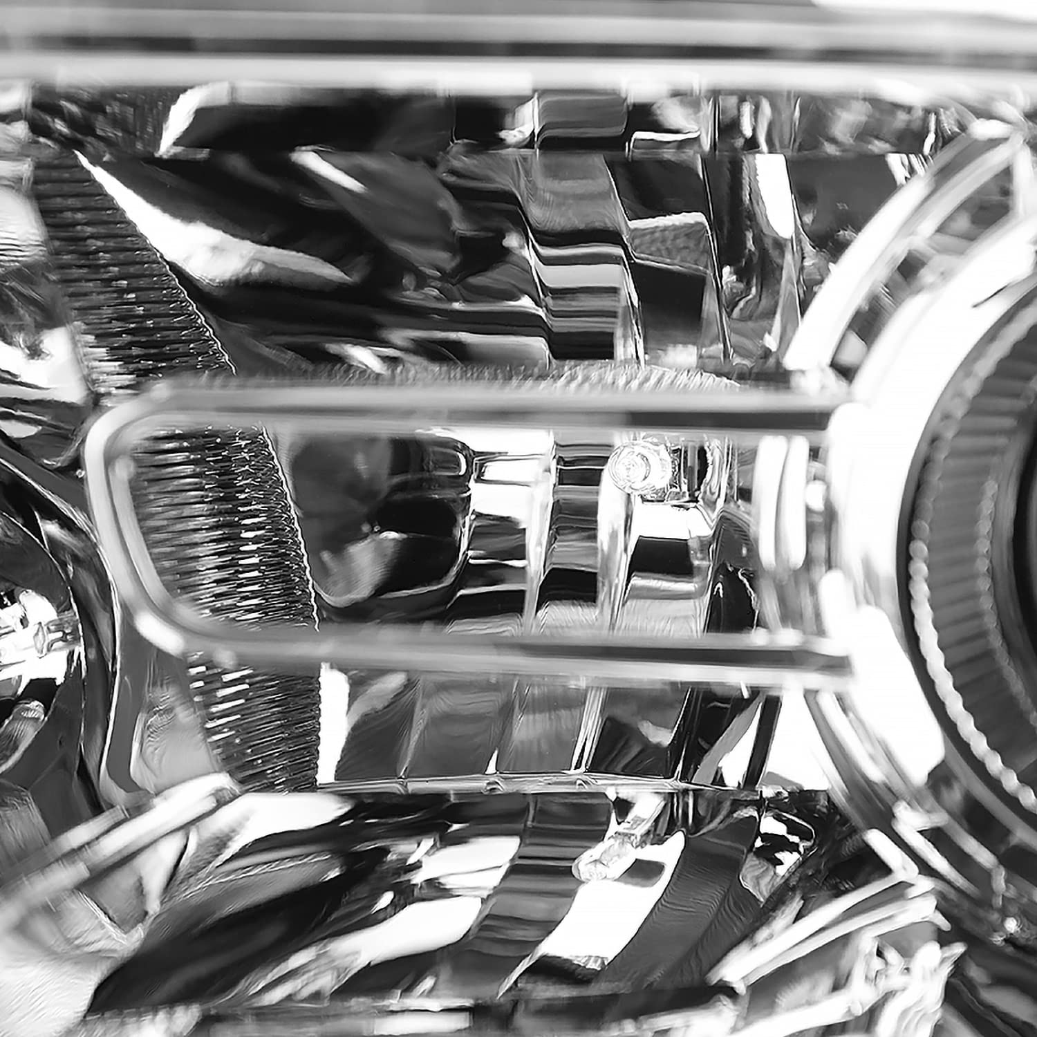 Chrome Projector Headlights SPEC-D TUNING + Sequential Switchback LED Signal Strip Compatible with 2009-18 Dodge RAM 1500/2500/3500, 2019-24 Dodge RAM 1500 Left + Right Pair Headlamps Assembly