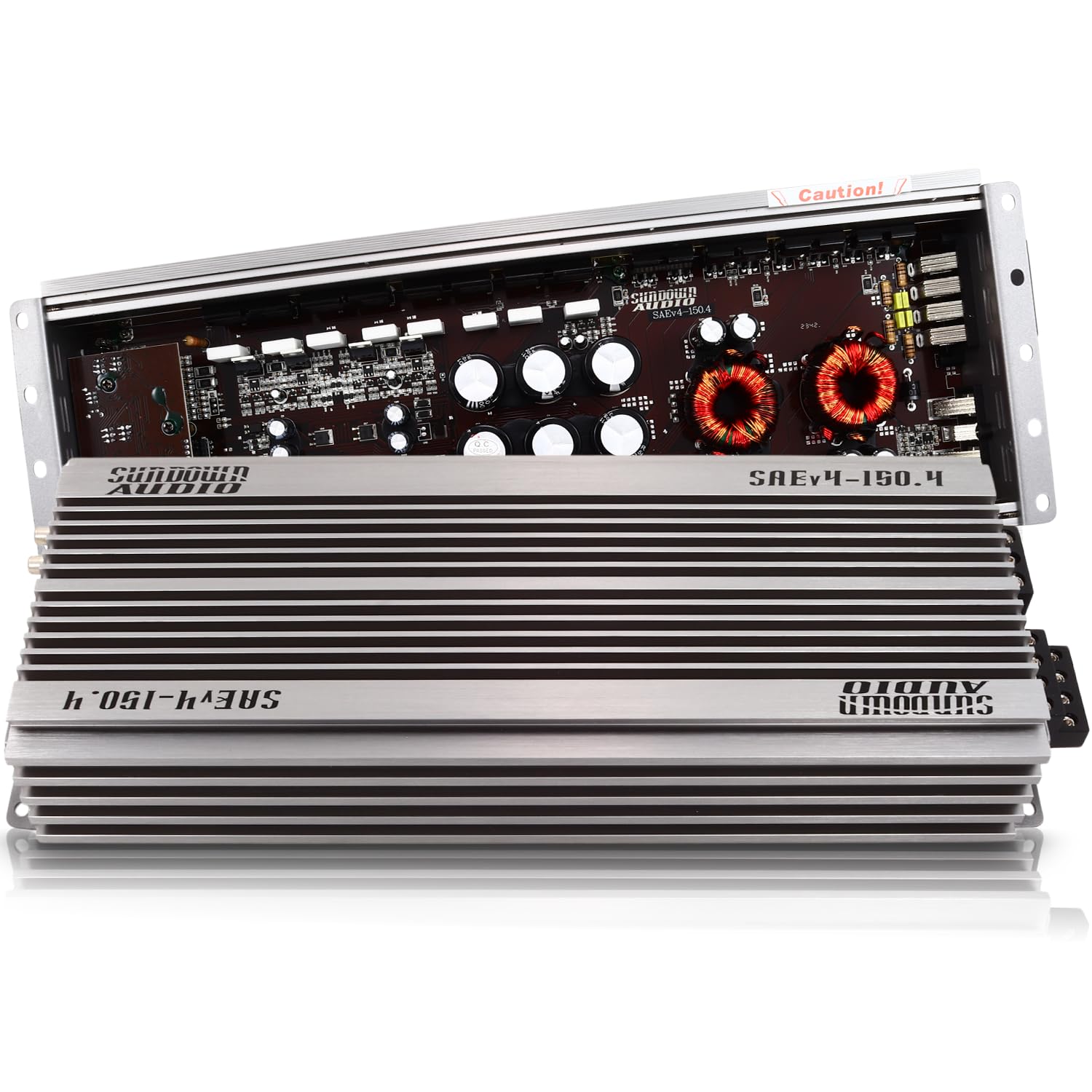 Sundown Audio 4-Channel SAE-150.4 Class A/B Amplifier - 150W x 4 @ 4Ω - High-Power Car Speaker Amp with Variable Filters & Advanced Protection