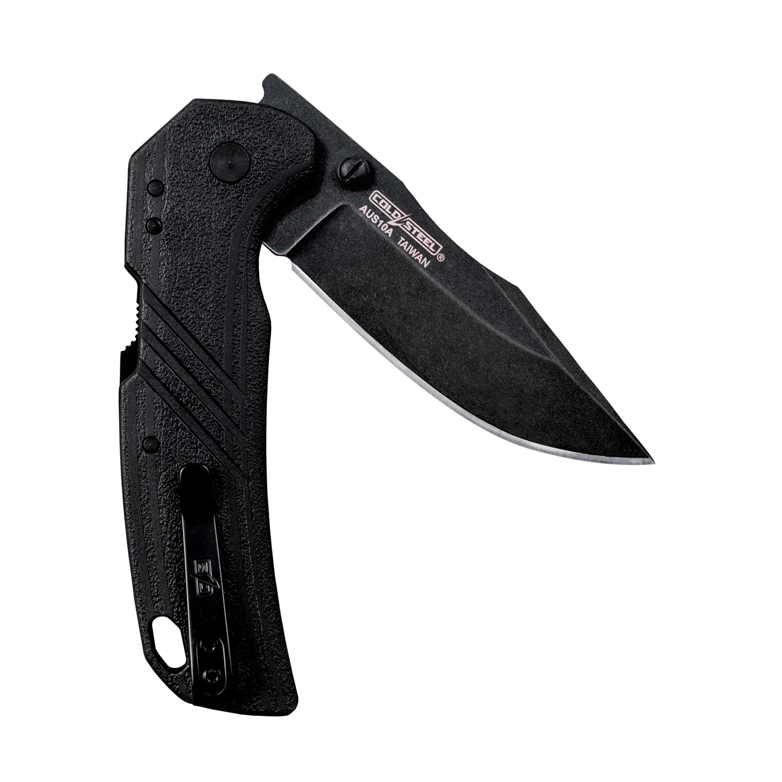 Cold Steel 3" CS-FL-30DPLC-10B: Engage Aus10A / 3" Clip Point Blade / 2.4Mm Thick, Black/Grey