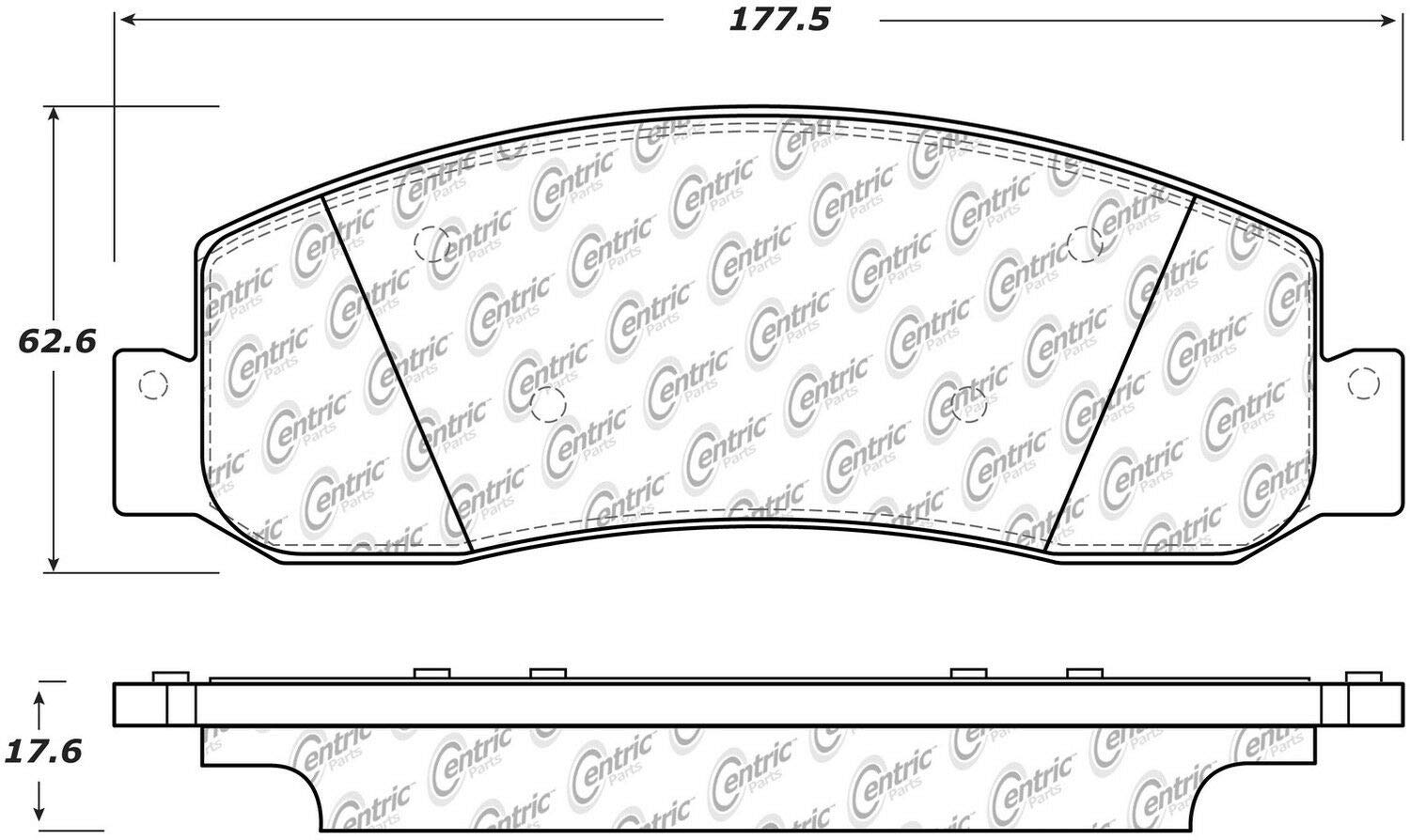 Posi Quiet Centric (106.13330) Extended Wear Brake Pad
