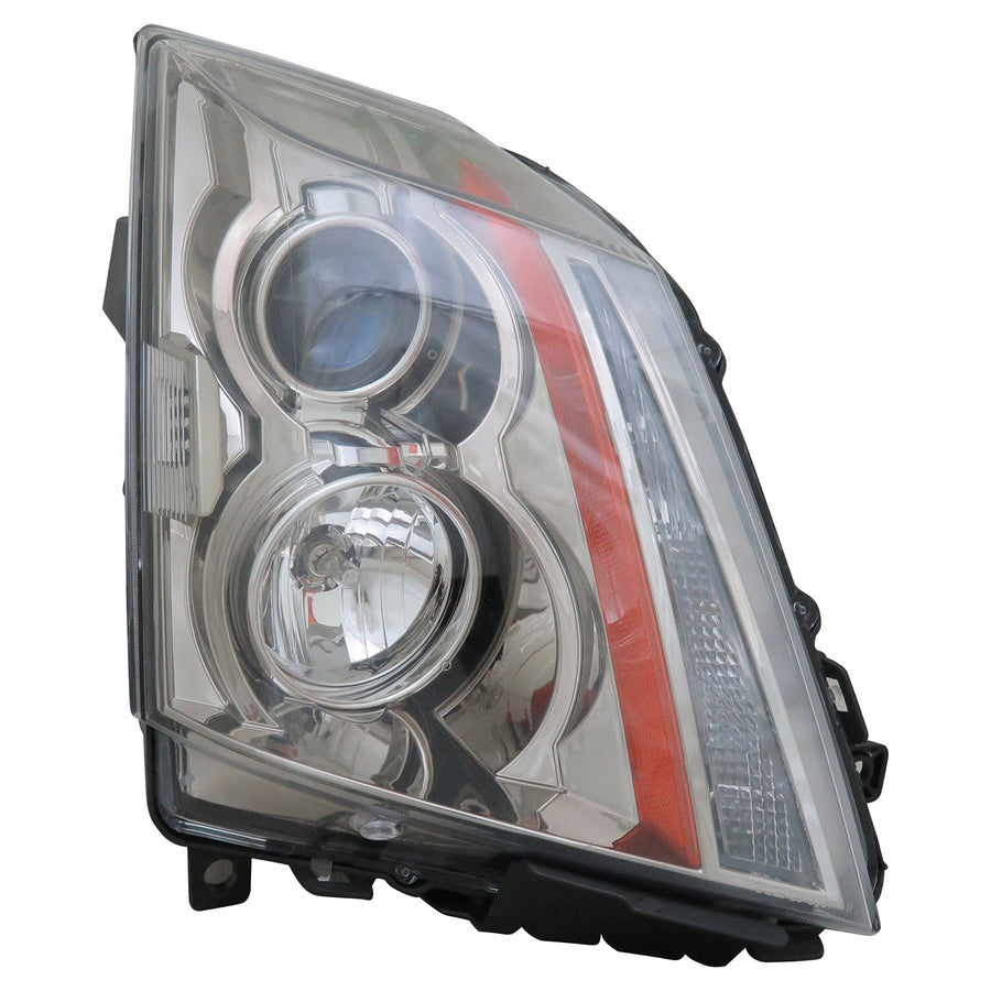 Right TYC Headlight Assembly Compatible with 2008-2014 Cadillac CTS