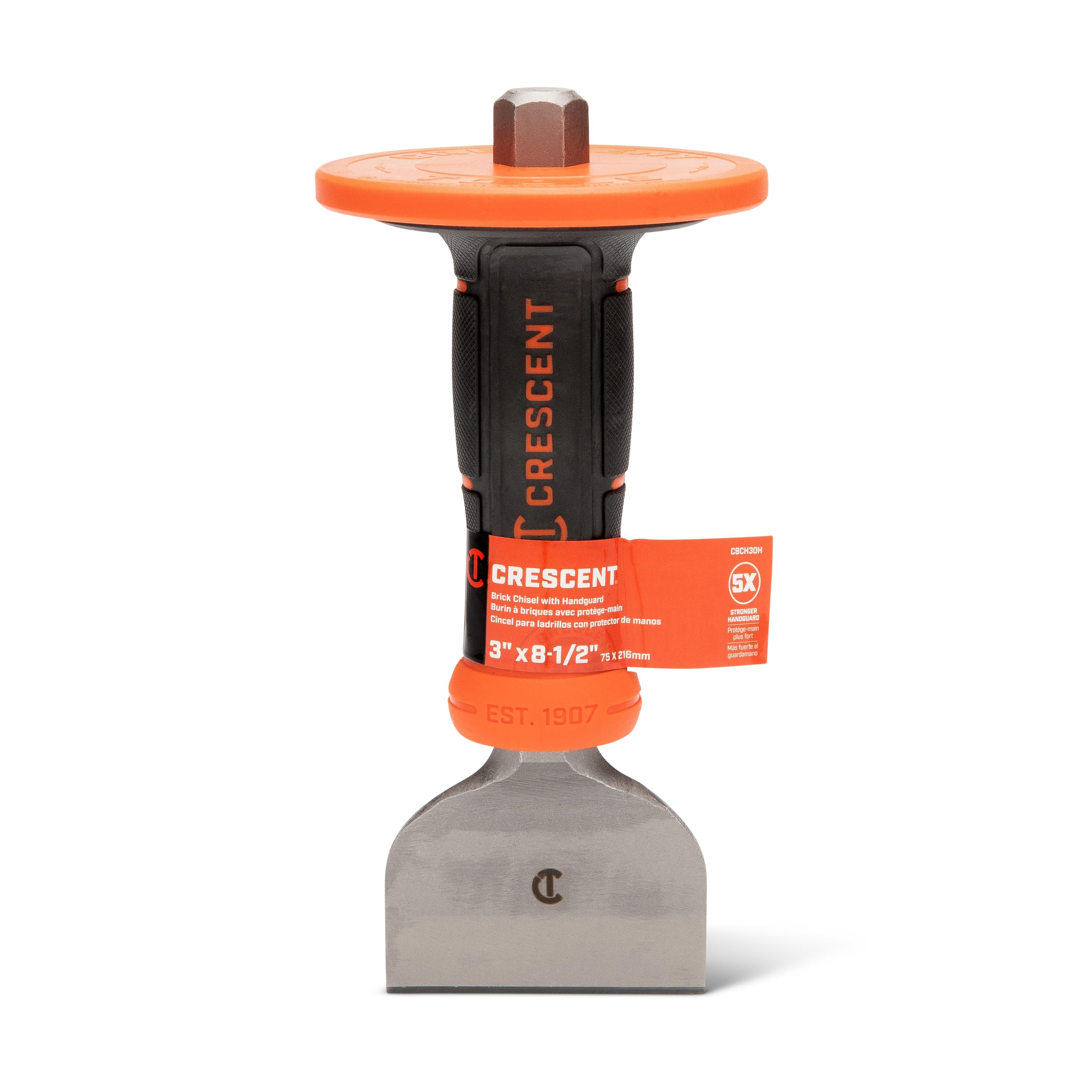 Crescent 8-1/2" x 3" Brick Chisel with Hanguard - CBCH30H
