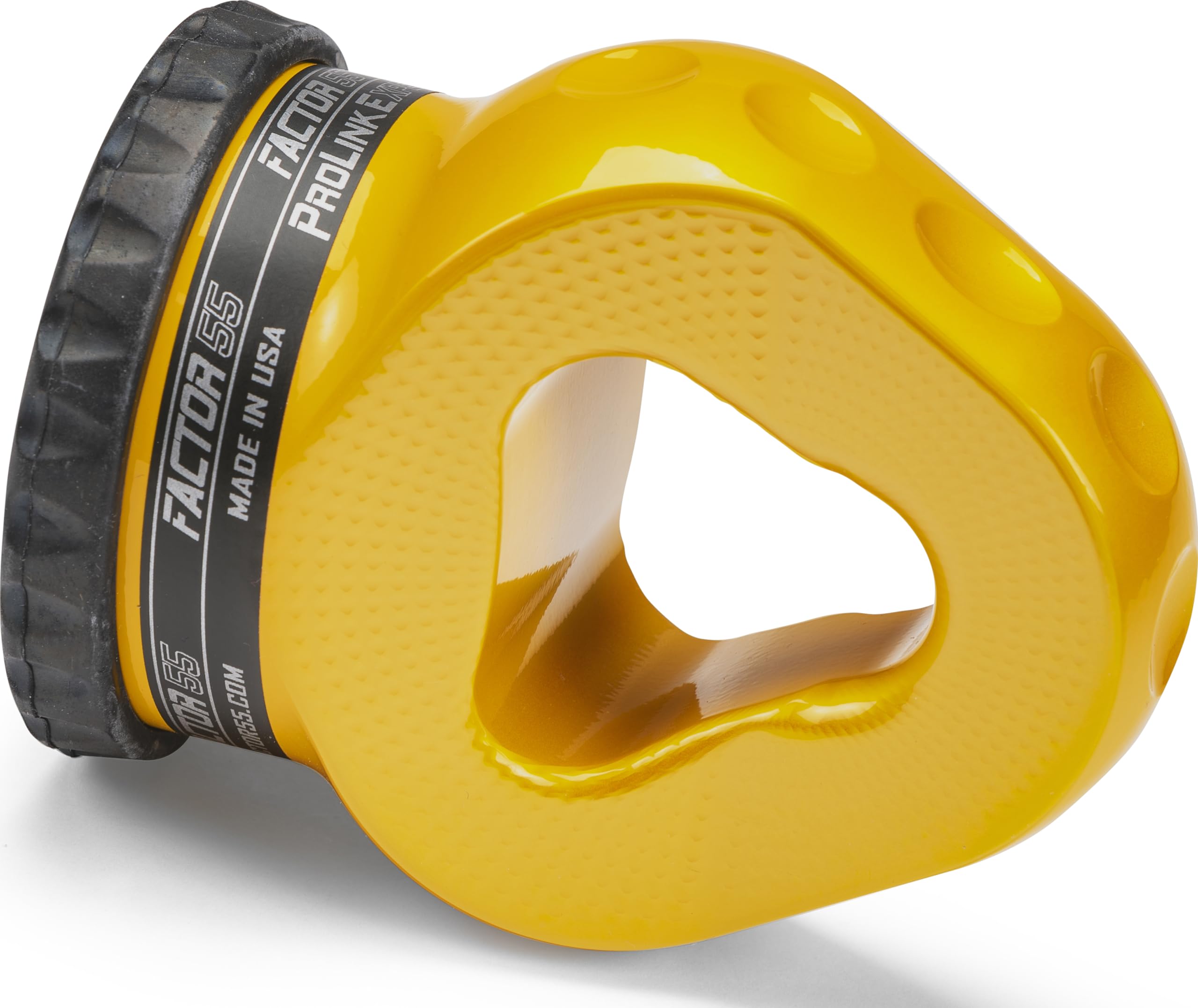 Factor 55 E Prolink Titanium Double Shear Pin, Designed for Steel Cables and Synthetic Winch Ropes up to 3/8" Diameter - Yellow