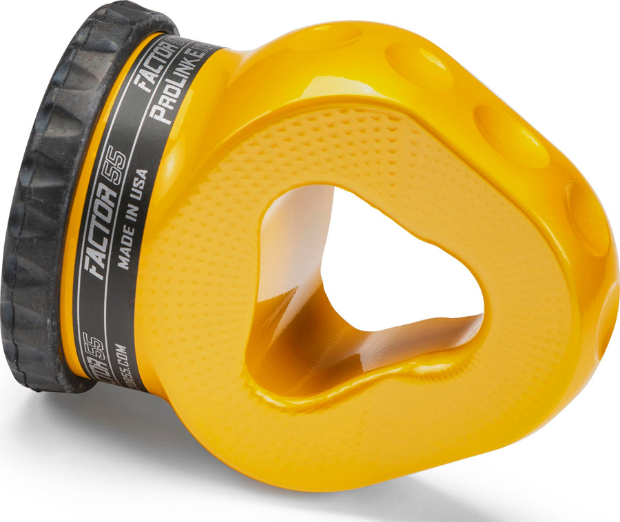 Factor 55 E Prolink Titanium Double Shear Pin, Designed for Steel Cables and Synthetic Winch Ropes up to 3/8" Diameter - Yellow