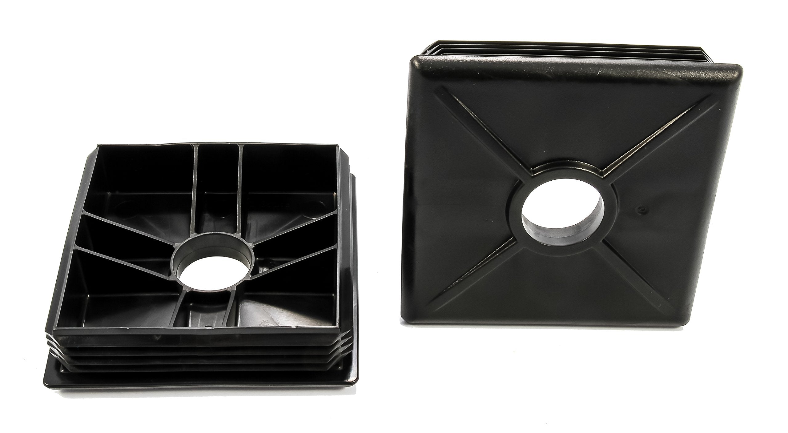 4-Inch Camco RV Bumper Caps | Easy Removal | Durable Construction | Black, 2-pack (40303)