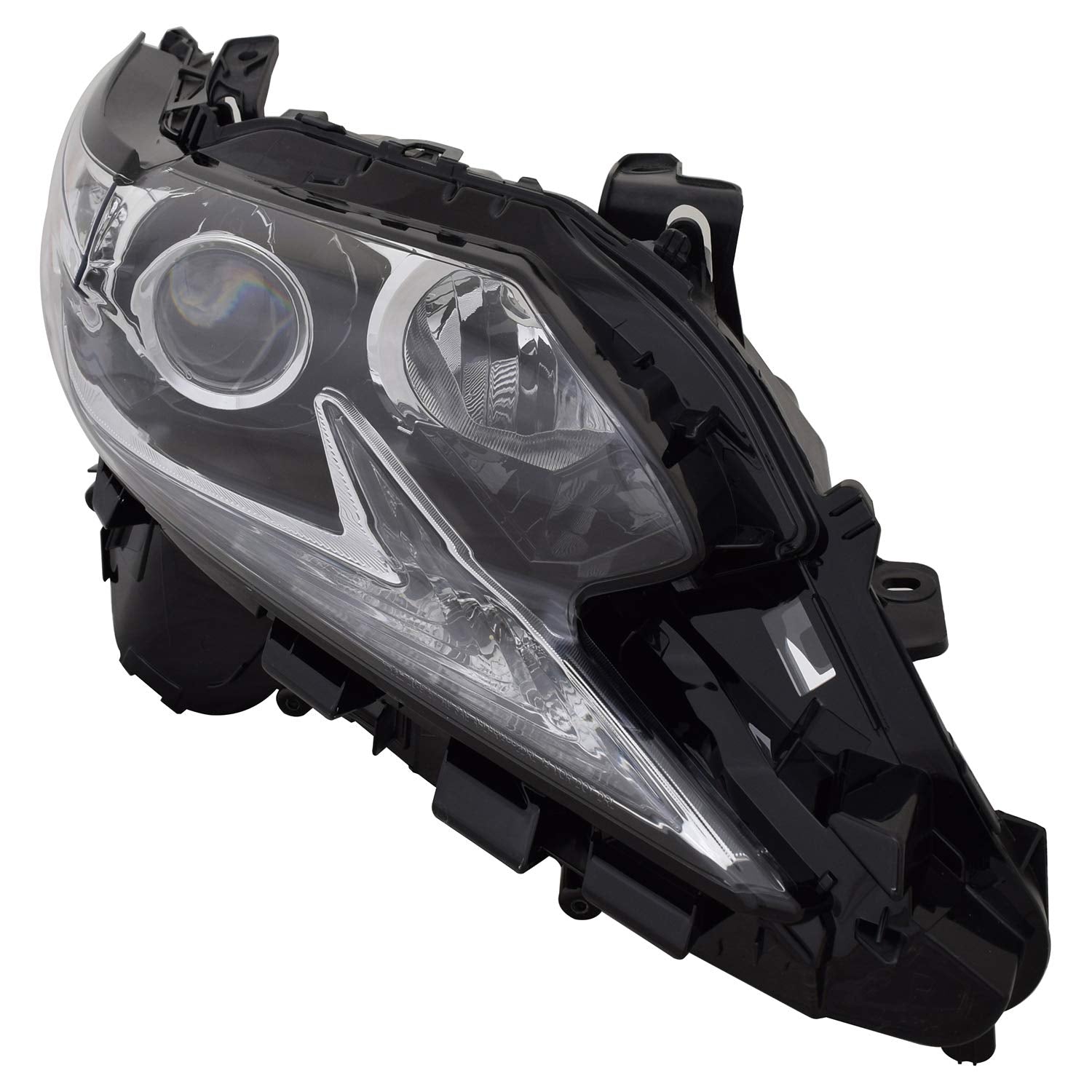 Right TYC Headlight Assembly Compatible with 2016-2018 Lexus ES350