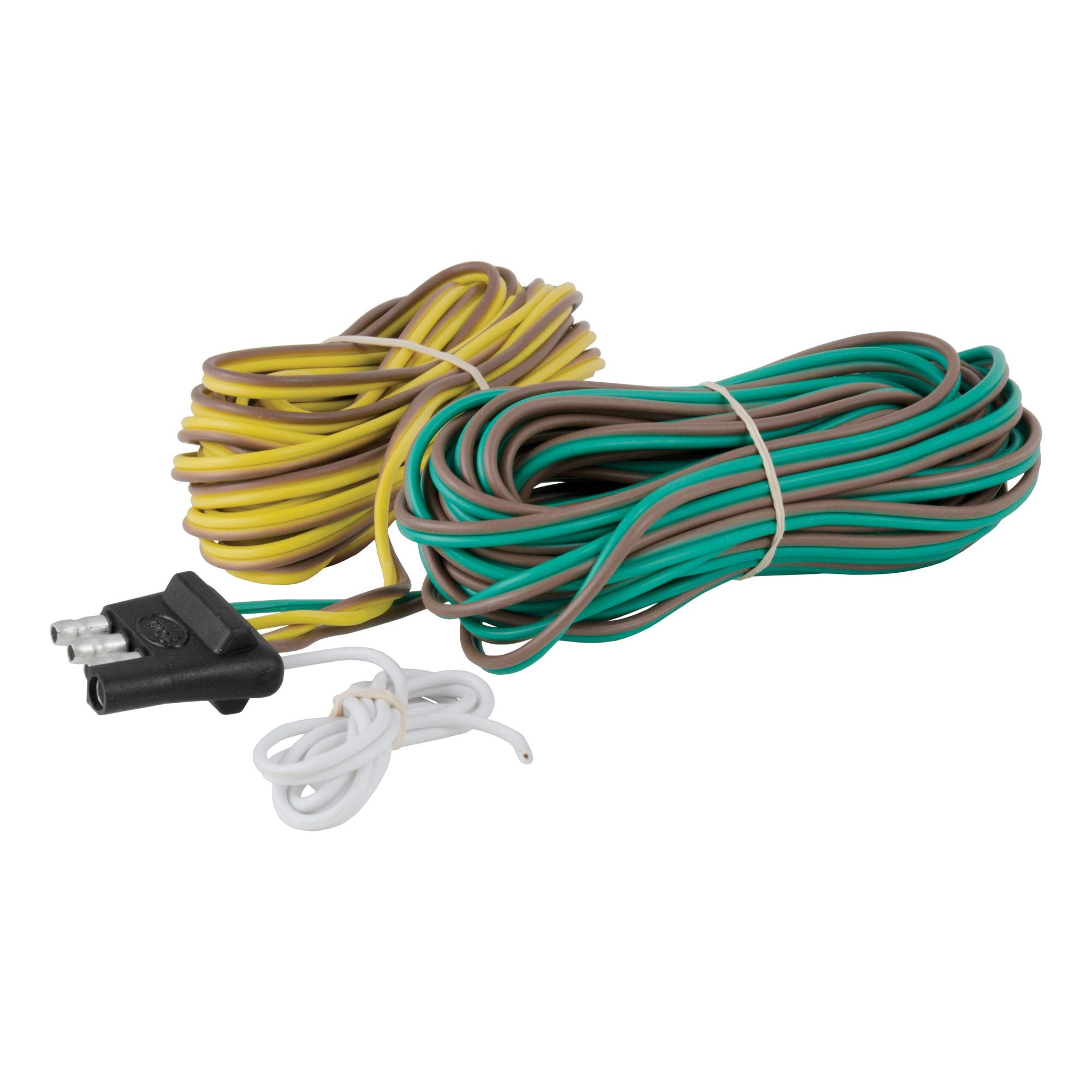 CURT 4-Pin Flat Wiring Harness for Rewiring Trailer, Includes 20-Foot Wires 57220