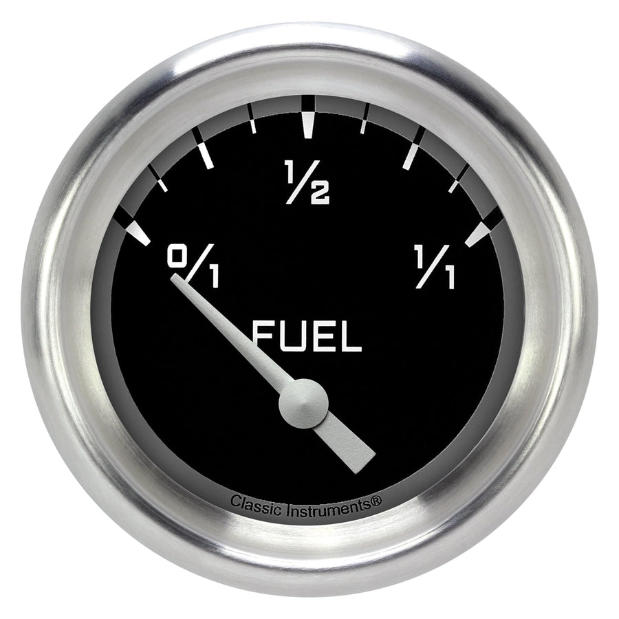 AX211GAPF Classic Instruments Gray 2-5/8" Fuel Gauge, 75-10 ohm AutoCross