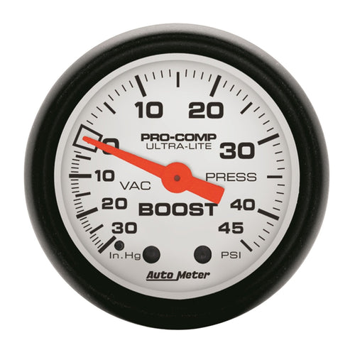Auto Meter Phantom 5708 Mechanical Boost/Vacuum Gauge
