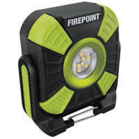 Firepoint Performance Tool W2635 1500+LM Li-Ion Utility Work Light, USB-C Charging, Swivel/Magnetic Base, Power Bank Capability, Black/Green