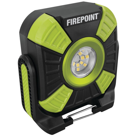 Firepoint Performance Tool W2635 1500+LM Li-Ion Utility Work Light, USB-C Charging, Swivel/Magnetic Base, Power Bank Capability, Black/Green