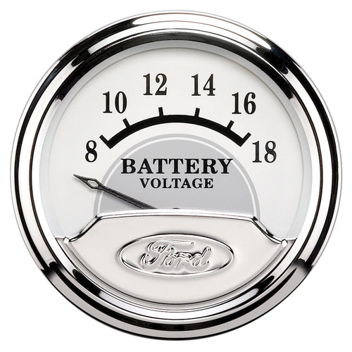 Ford Racing Series Auto Meter 880354 Electric Voltmeter Gauge
