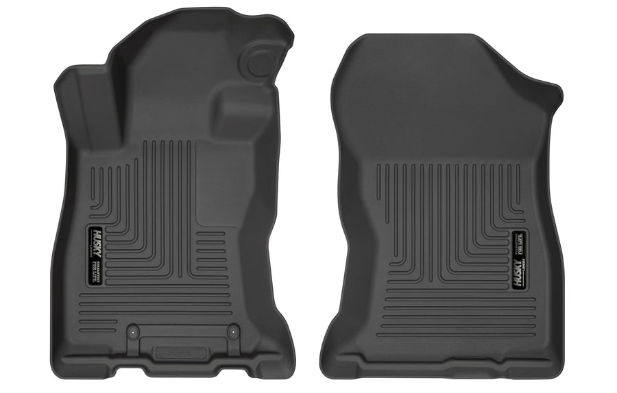 Weatherbeater Husky Liners Floor Mats | Fits 2019-2024 Subaru Forester | Front Row, 1-pc Black - 15391