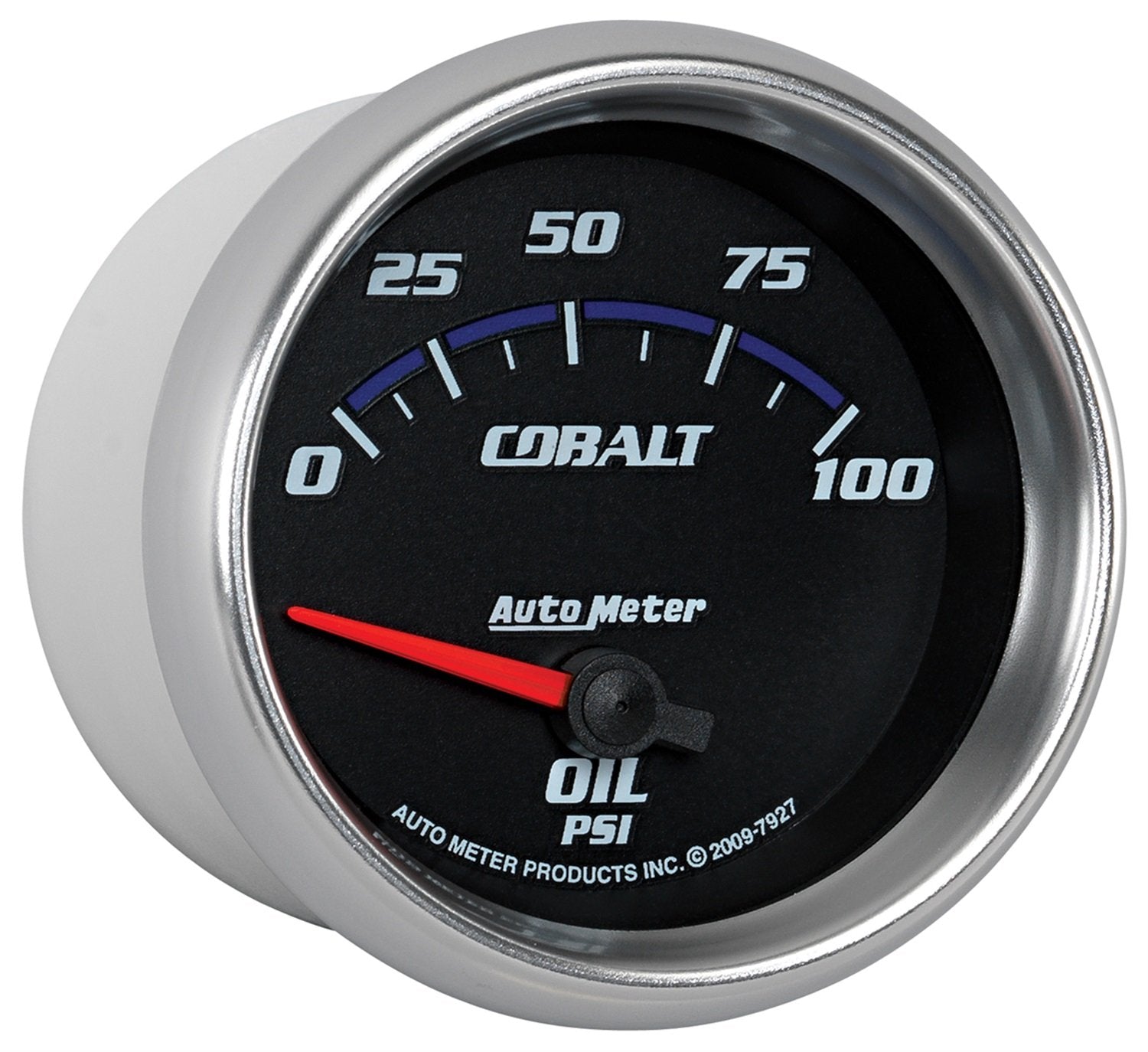 Cobalt Auto Meter 7927 2-5/8" 0-100 PSI Short Sweep Electric Oil Pressure Gauge