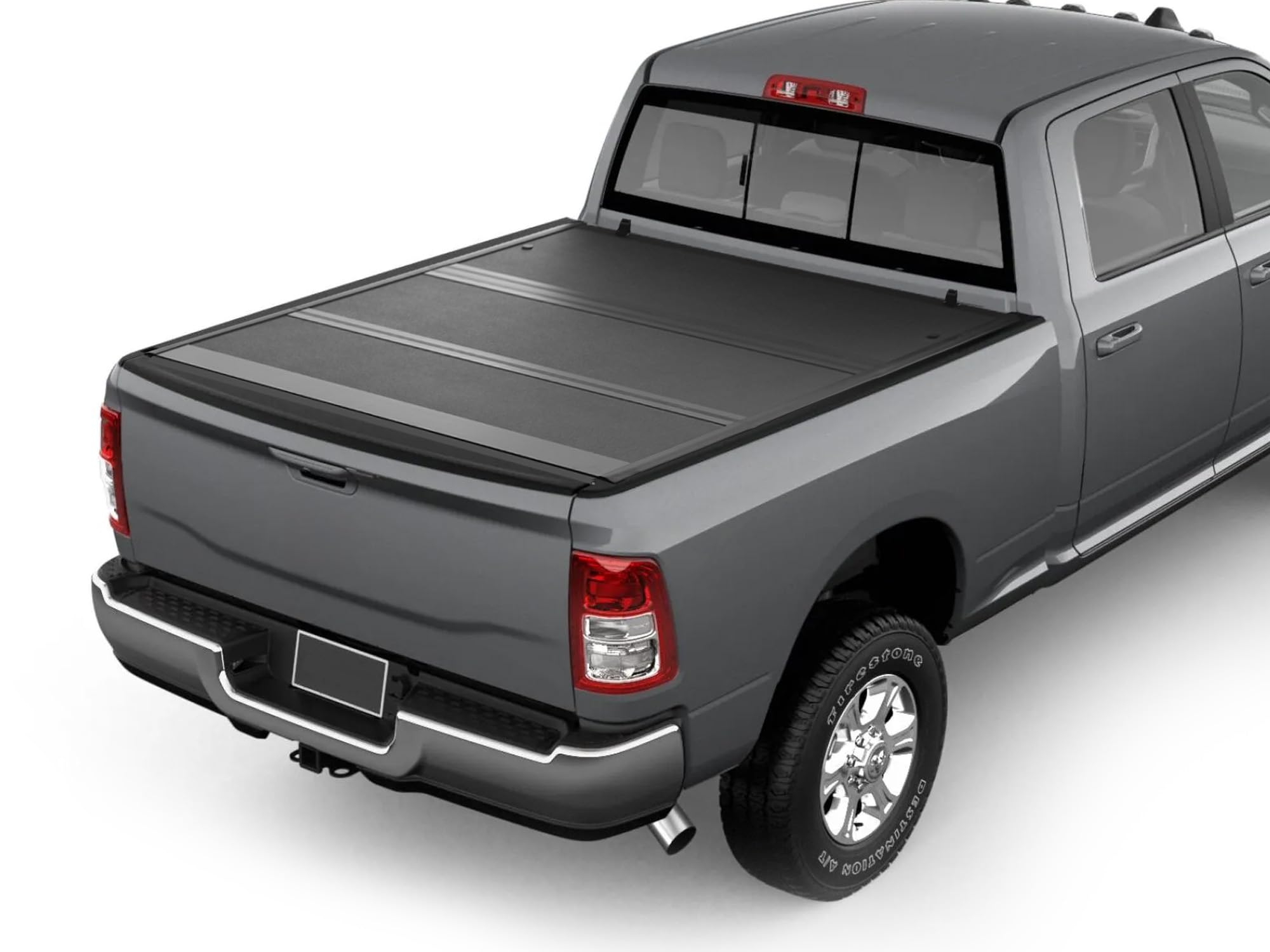 CoveRex Armordillo TFX Series Low Profile Hard Tri-Fold Truck Bed Tonneau Cover|Compatible with 2024-2025 Toyota Tacoma 5 Ft (60") Short Bed|8735558|Flush Mount|Truck Bed Cover