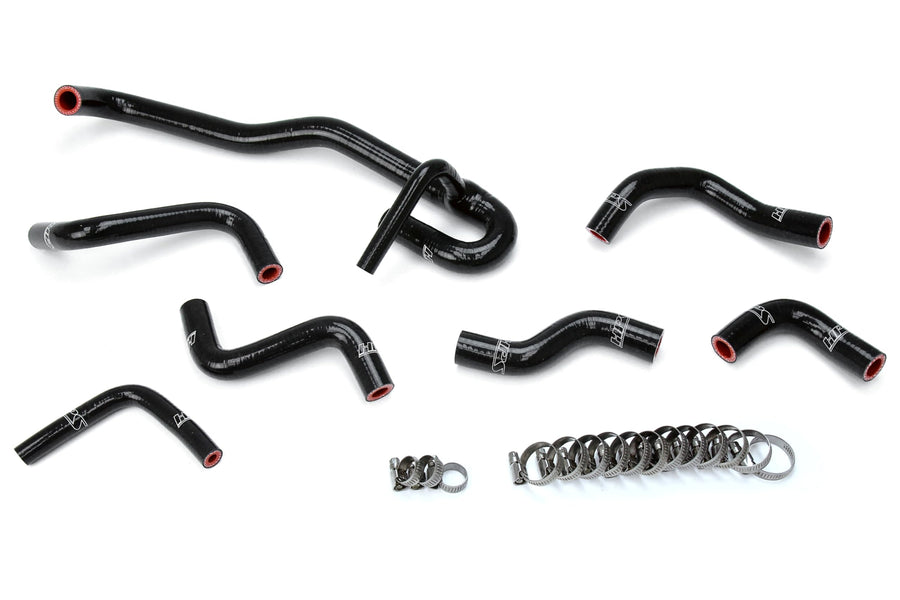 HPS Silicone Black Heater Hose Kit Compatible for 1990-1991 Toyota 4Runner 3.0L V6 with Rear Heater Left Hand Drive, 57-2190-BLK