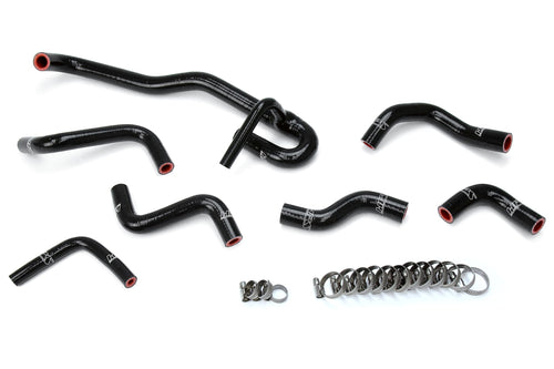 HPS Silicone Black Heater Hose Kit Compatible for 1990-1991 Toyota 4Runner 3.0L V6 with Rear Heater Left Hand Drive, 57-2190-BLK