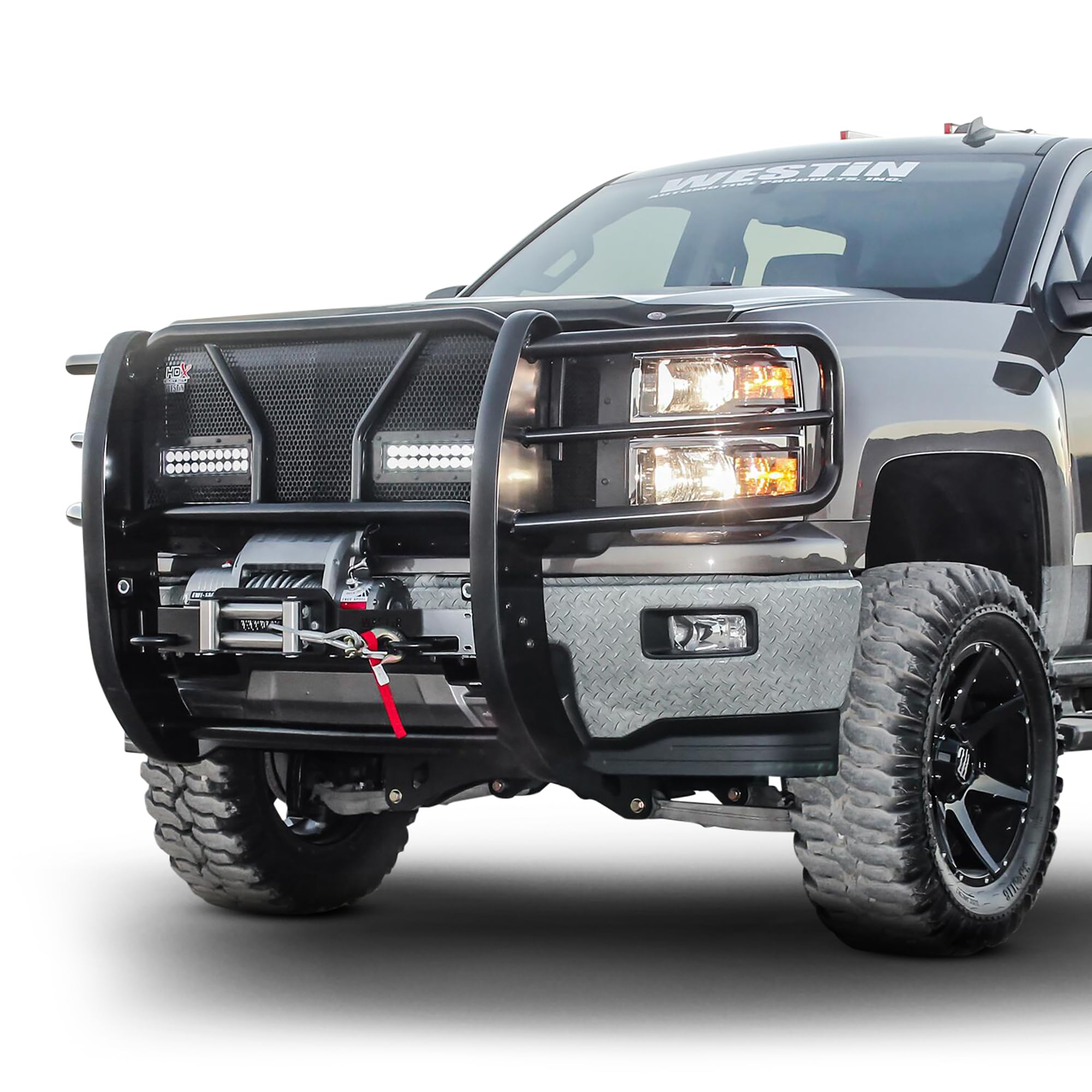 57-93685 Westin HDX 1-Piece Winch Mount Grille Guard fits 2014-2015 Silverado 1500